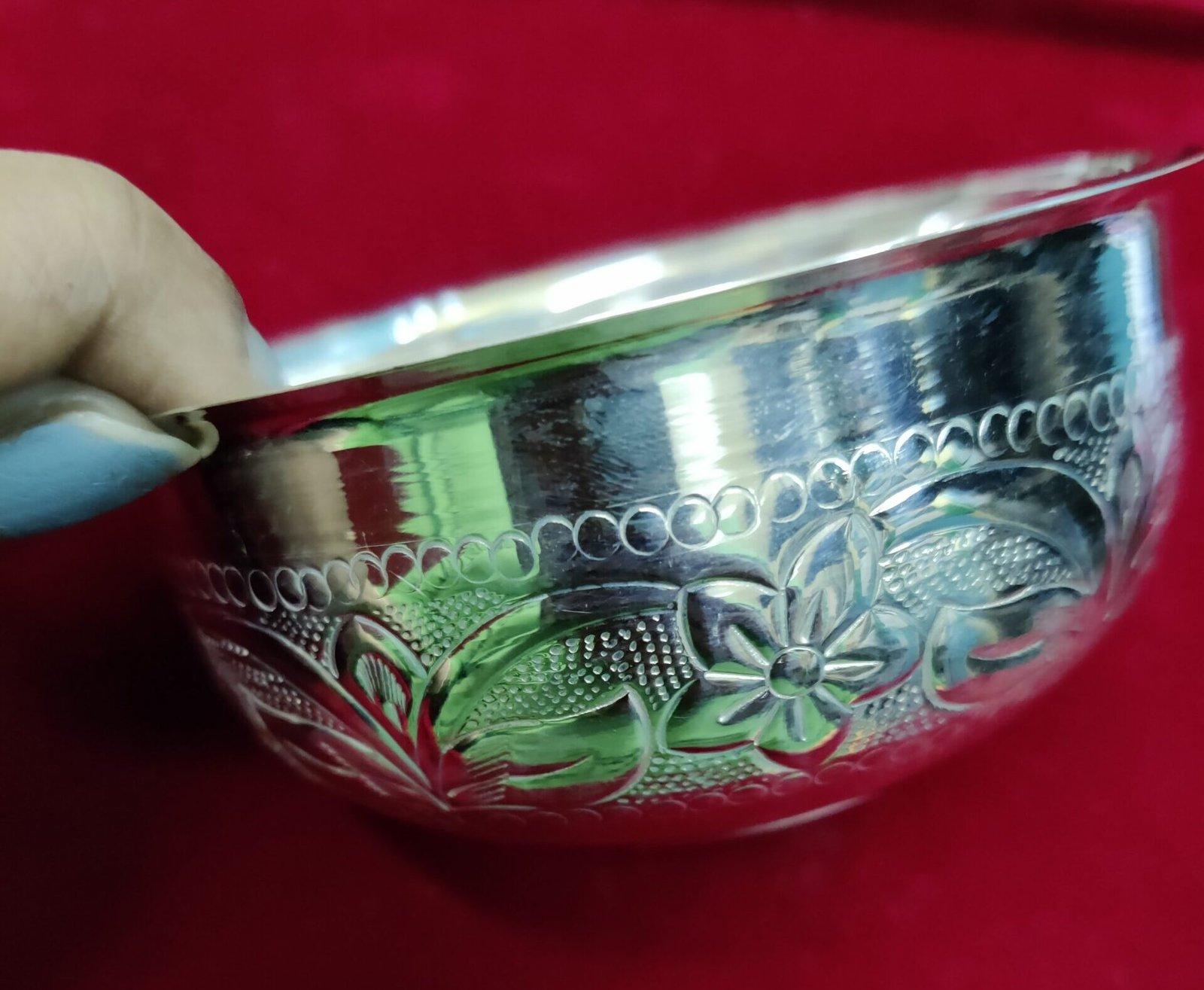 925 Silver Naksha Bowl/Naksha Bati
