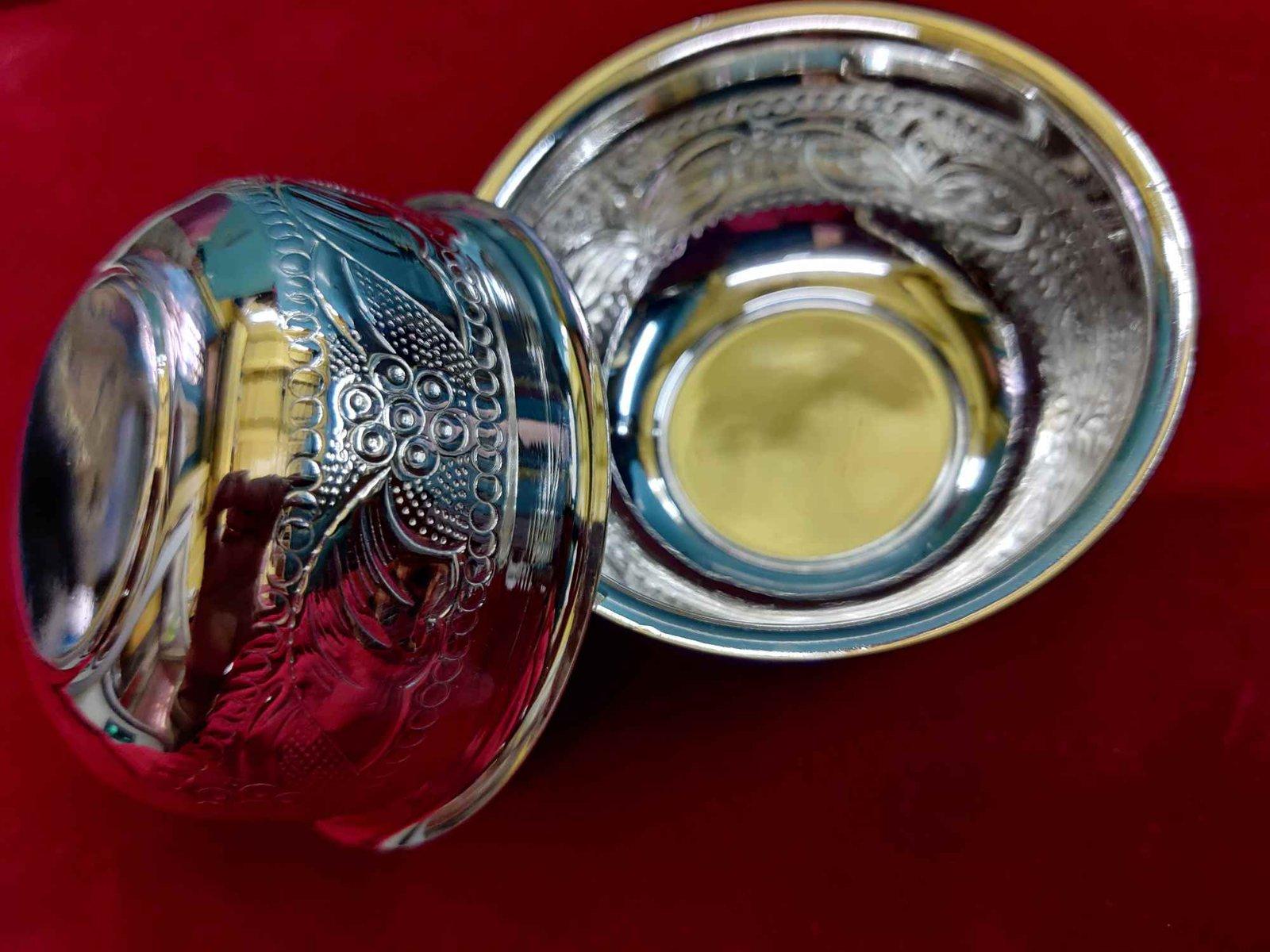 925 Silver Naksha Bowl/Naksha Bati view 3