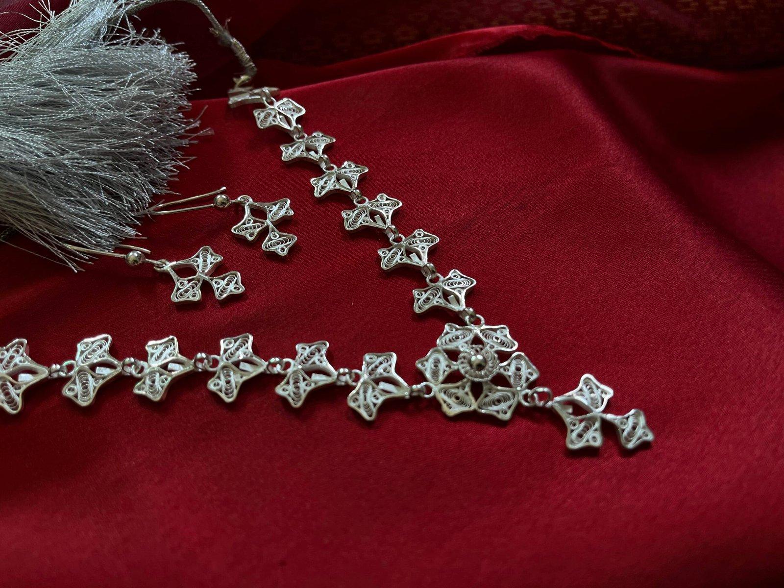 Amodini Filigree Jewellery Set view 3