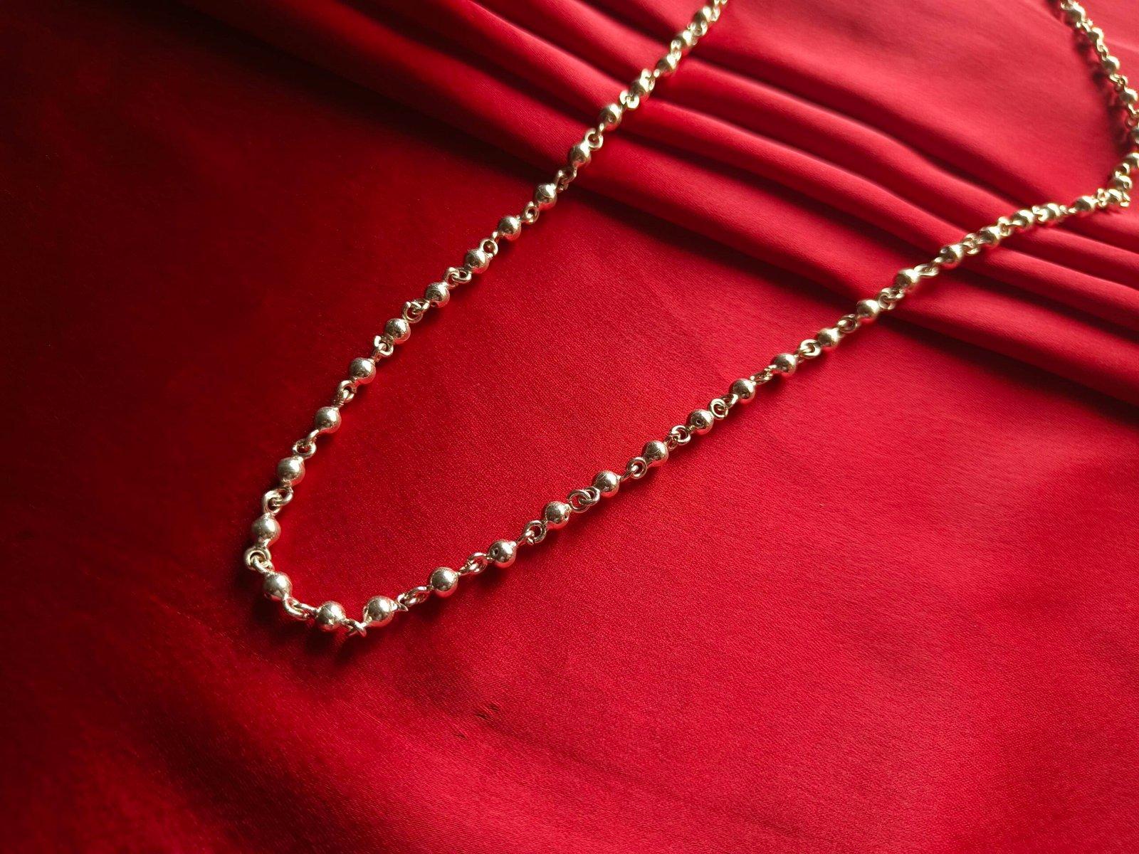 Ball Beads Necklace Long