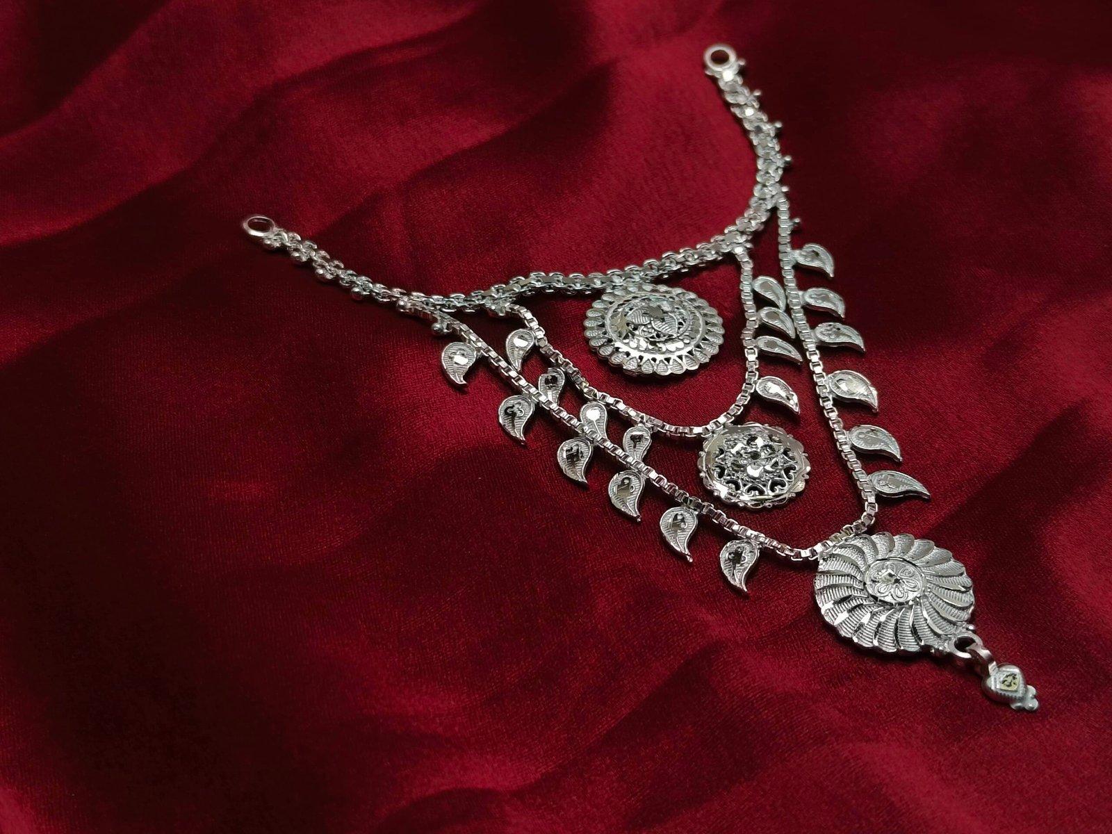 Bishakha 3 Layer Choker Necklace for Idol 6-10inch view 2