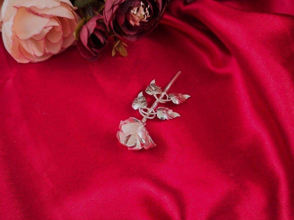 Coat Pin Rose view 2