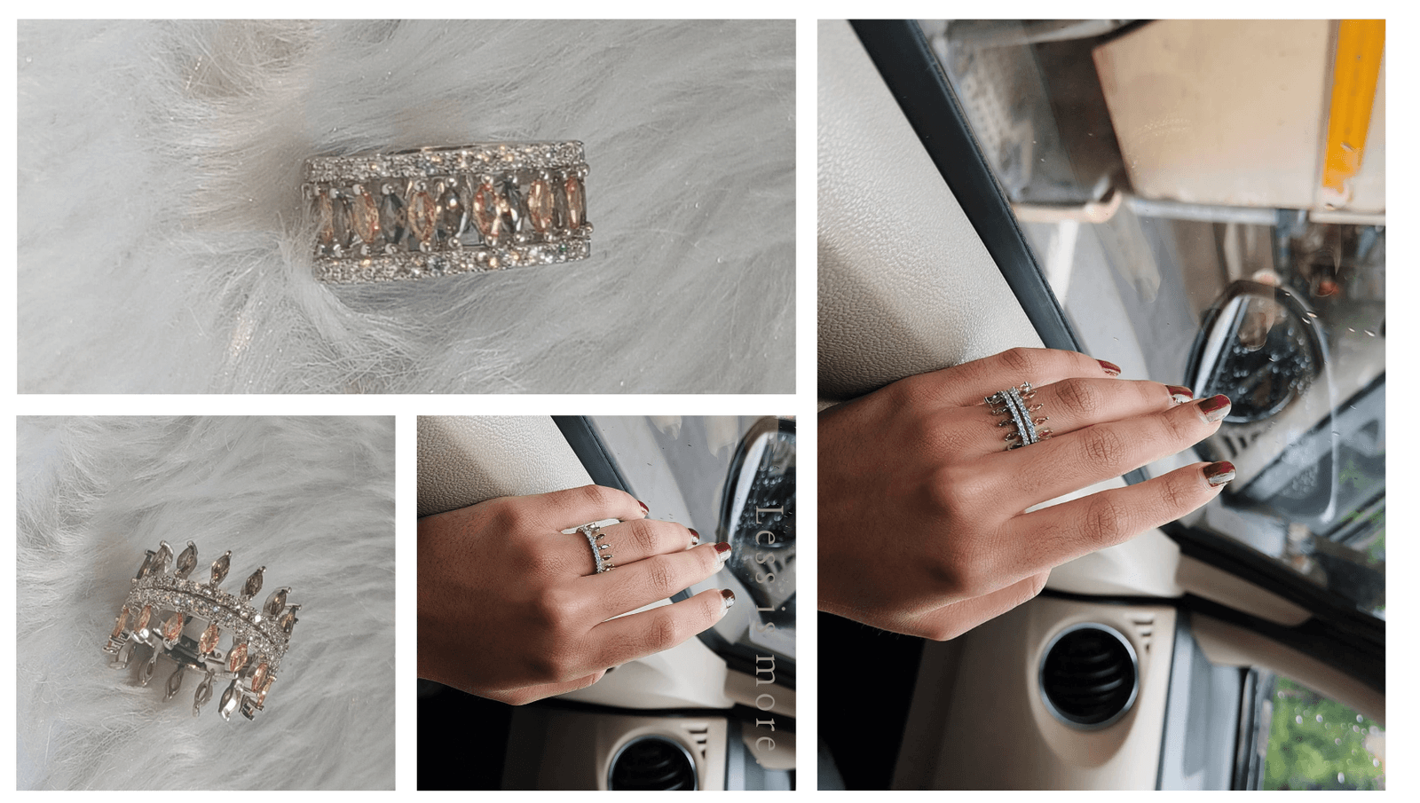 Detachable Crown Finger Ring | 5-in-1 Convertible Ring Design | Adjustable Multi-Style Jewelry for Women & Girls