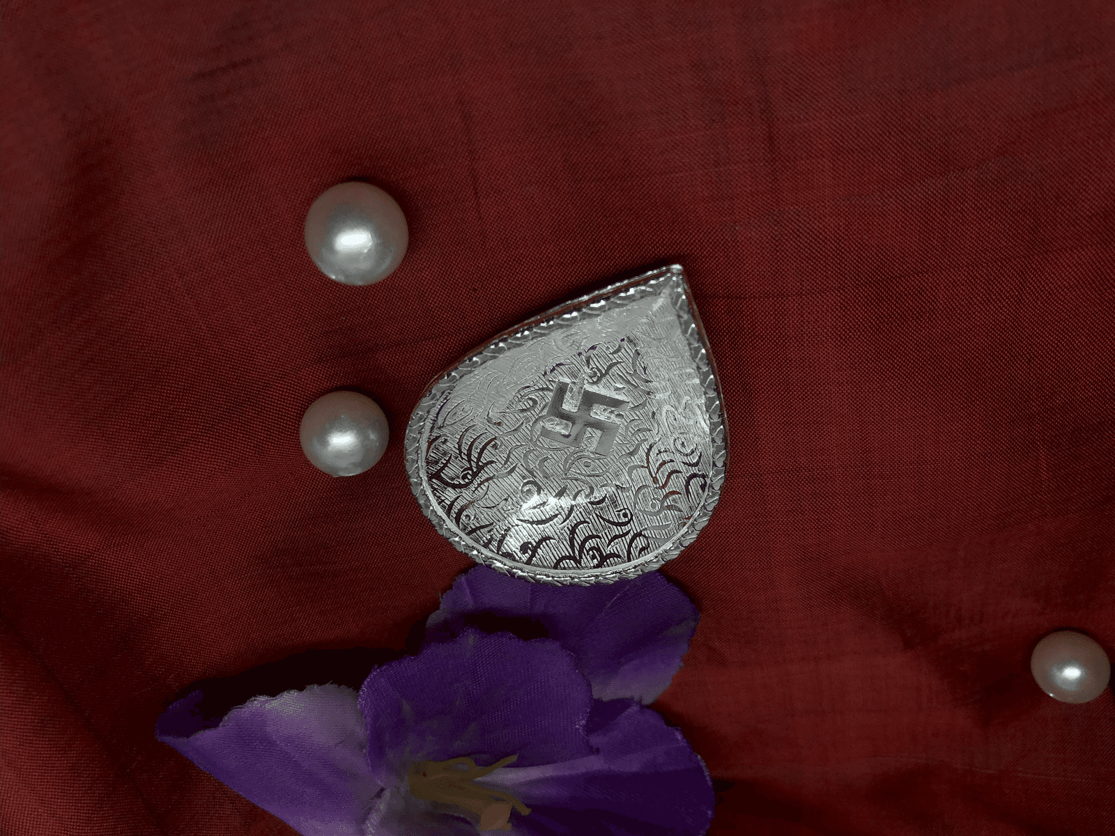 Diya/Pradip with swastik