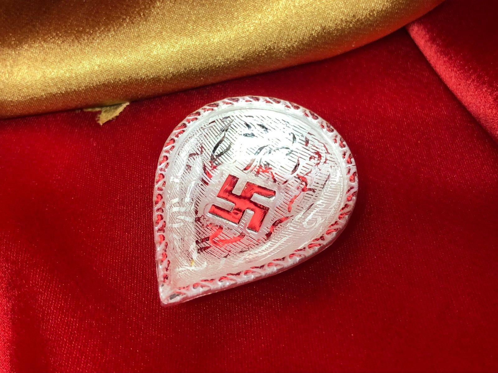 Diya/Pradip with swastik view 7