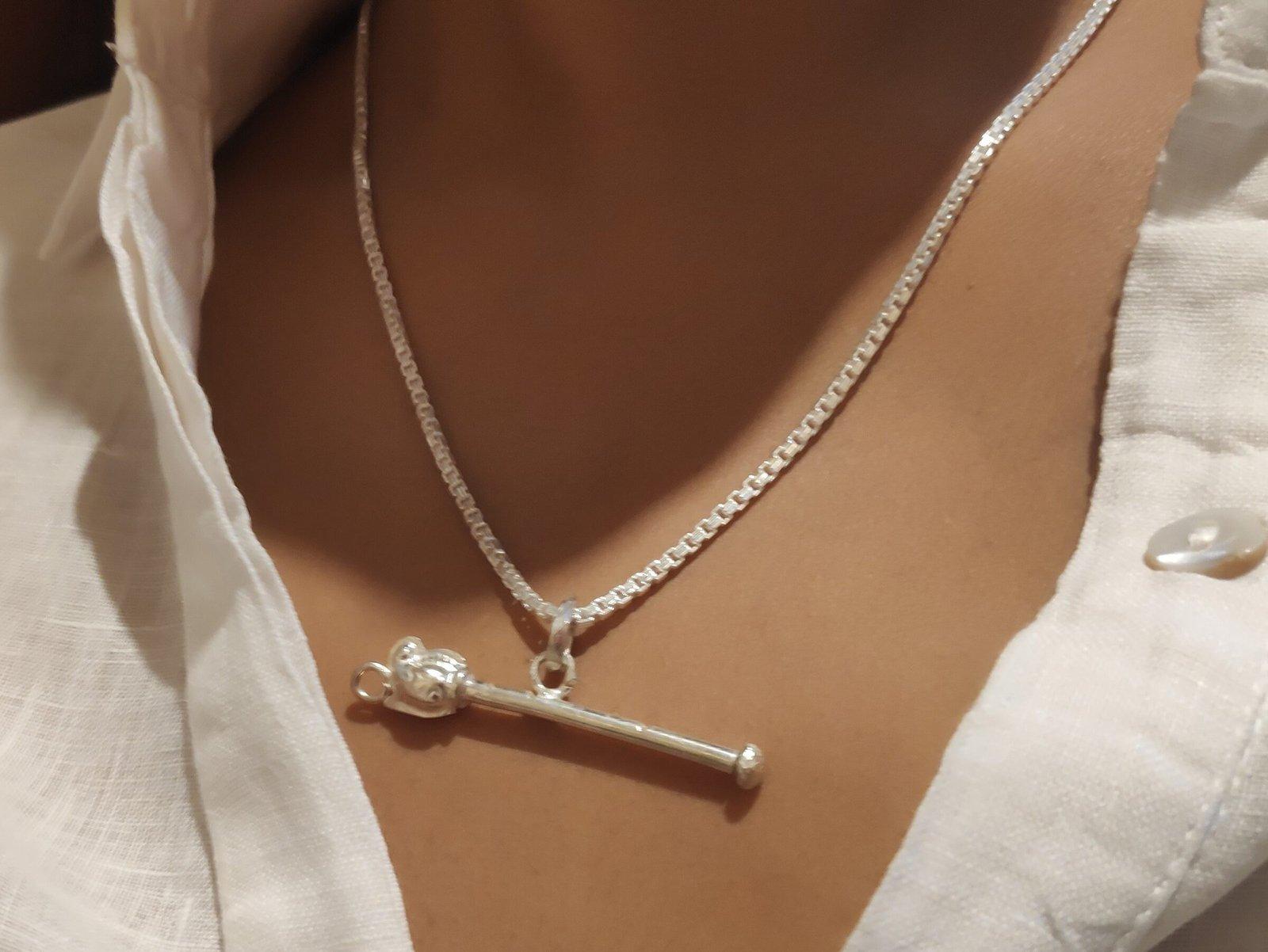 Flute Pendant with Chain