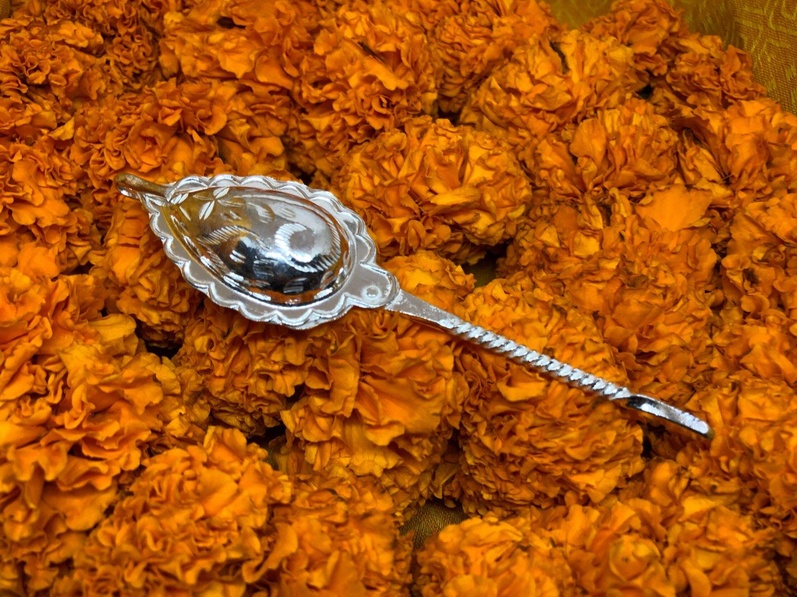 Gahenaz Silver 925 handmade antique traditional Kajallata/Kajrota/Kajaldani/Kajalpati/Kajal Box for newborn baby and wedding