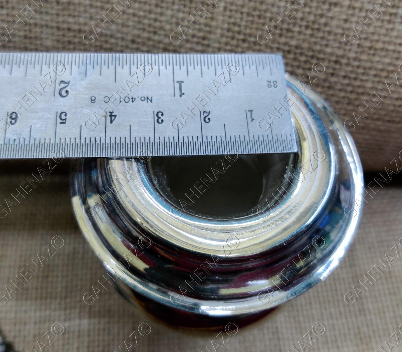 Gahenaz  Silver Debi Ghot / Devi Ghot for Debi puja view 3