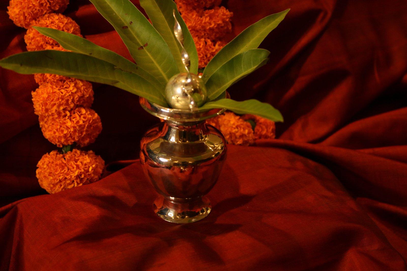 Gahenaz  Silver Debi Ghot / Devi Ghot for Debi puja view 4