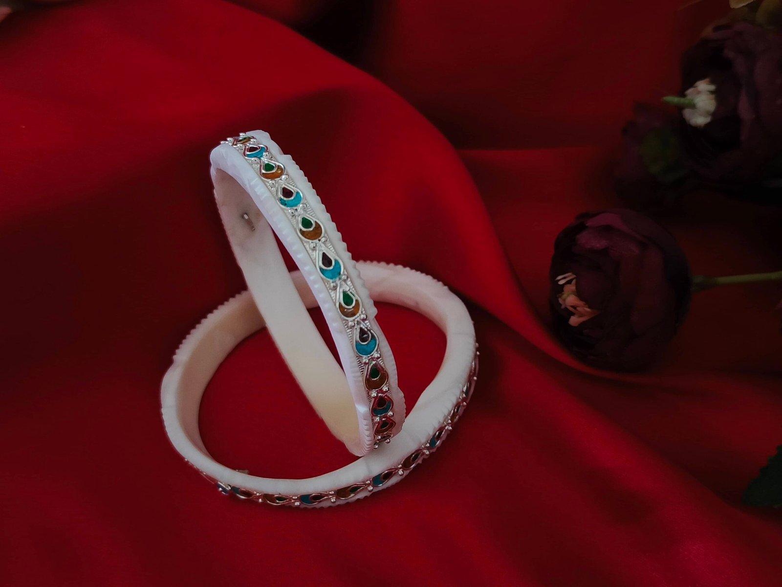 Gahenaz Silver Diya Meena Sakha 2.8