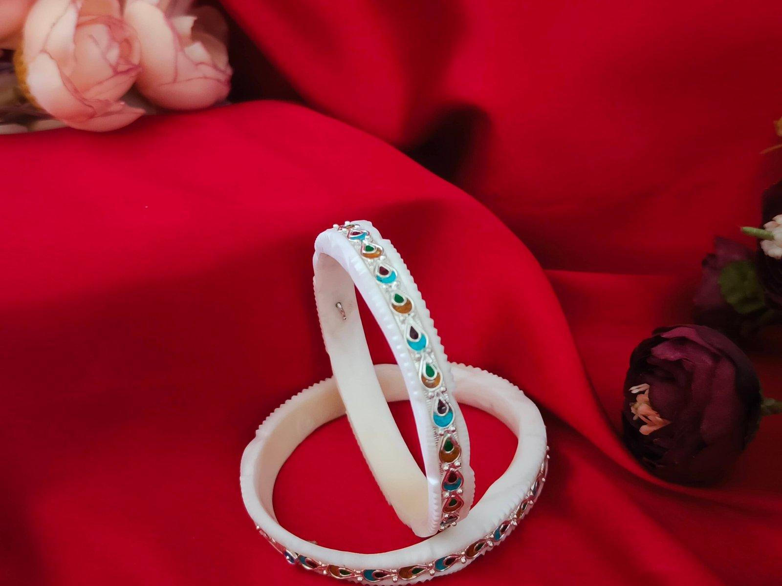 Gahenaz Silver Diya Meena Sakha 2.8 view 3