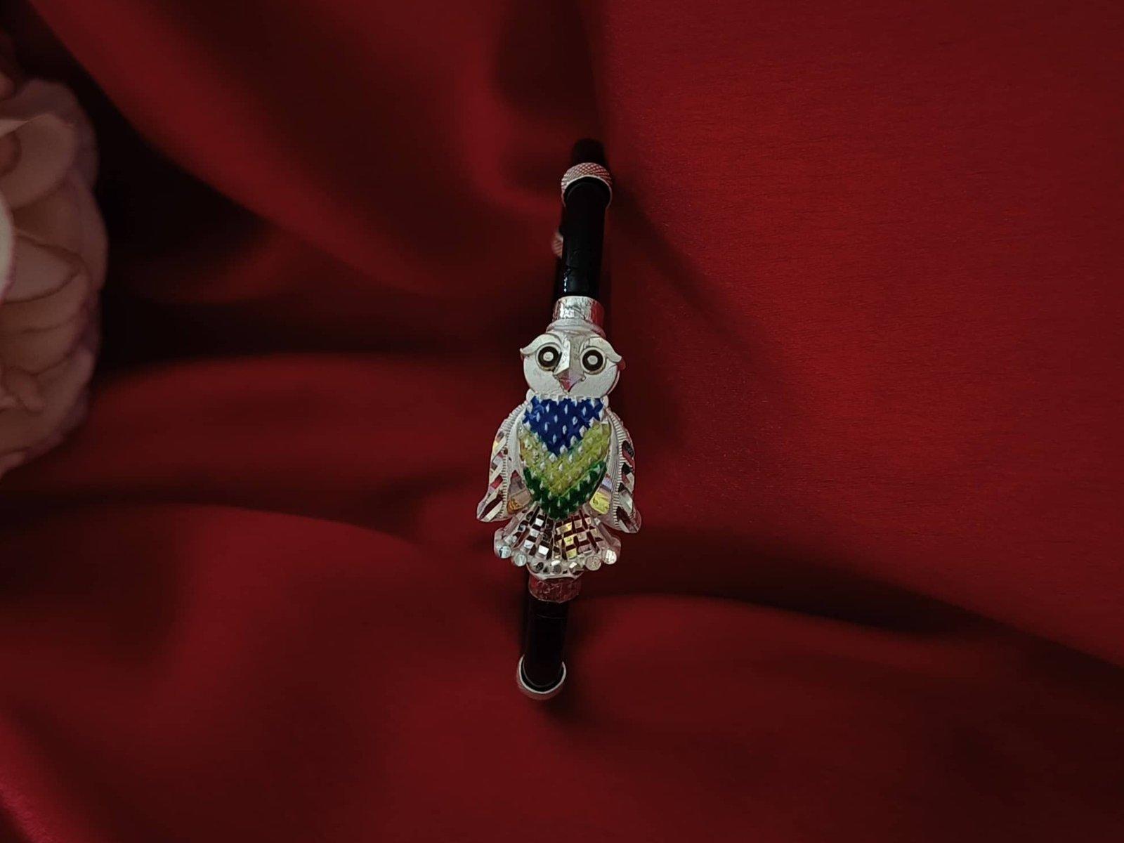 Gahenaz Silver Owl Loha / Noa/ Iron Bangle 2.4