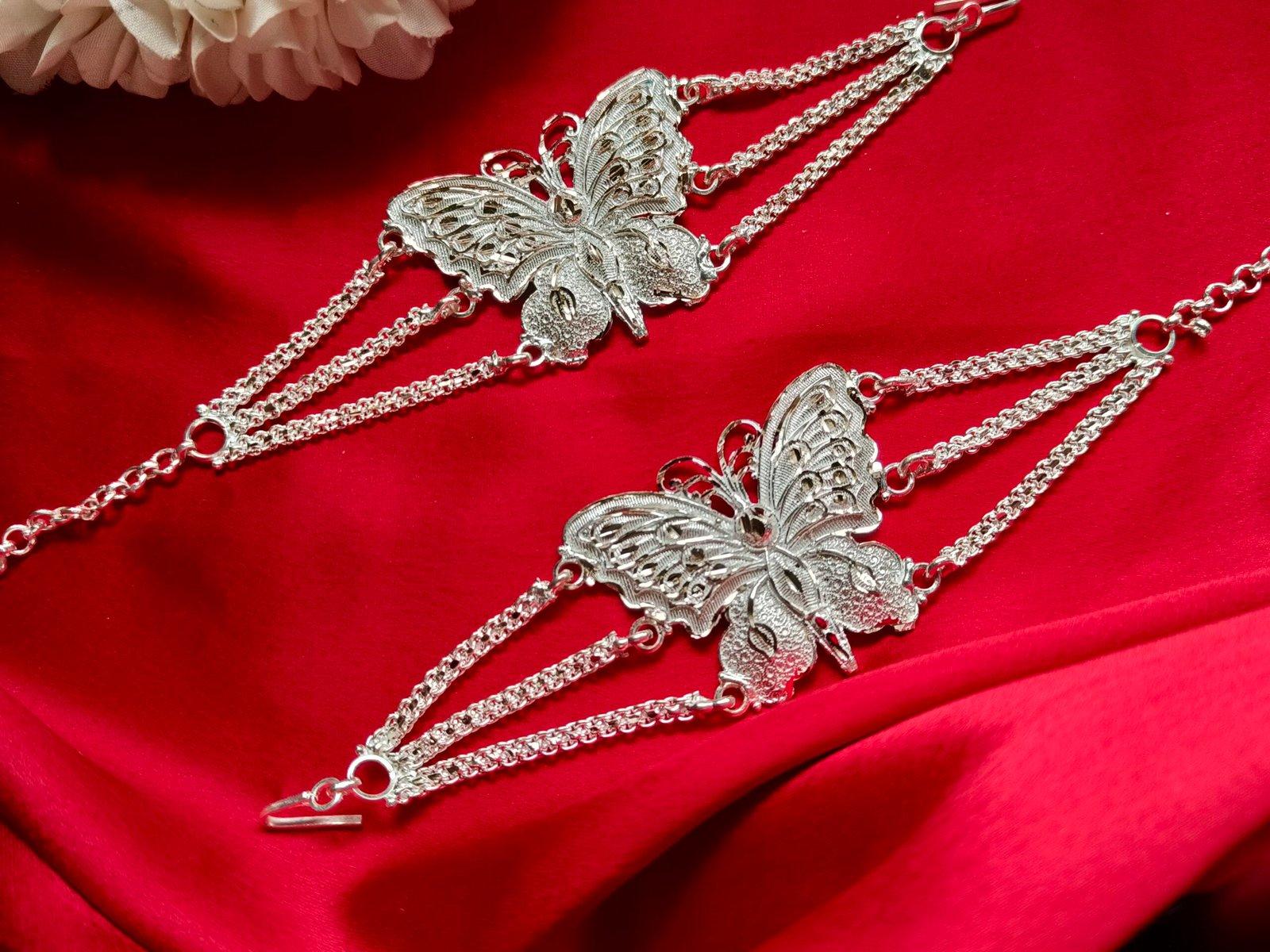 Gahenaz Silver Parama Fancy Butterfly Mantasha Bracelet view 2