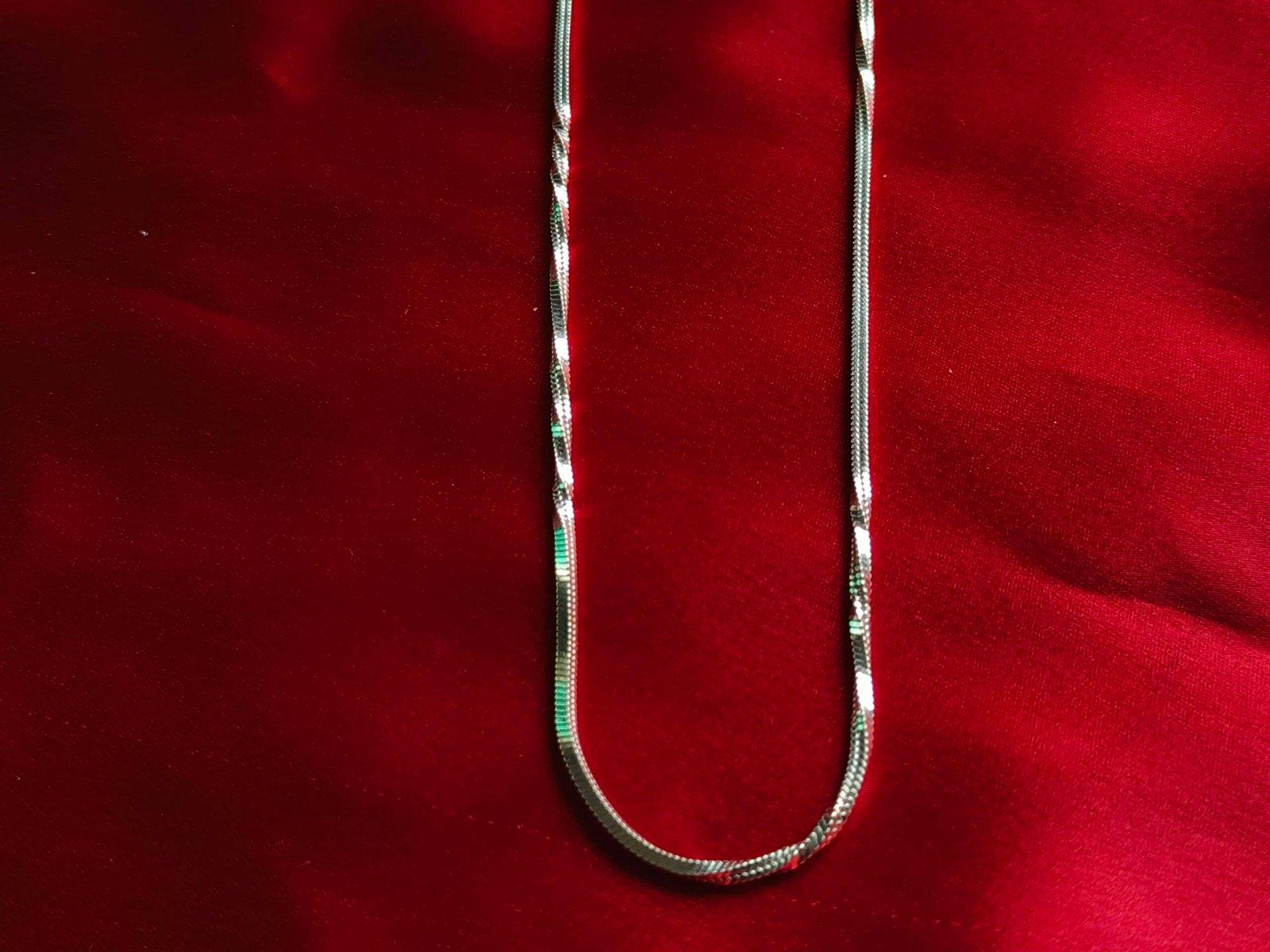 Gahenaz Silver Twist Chain