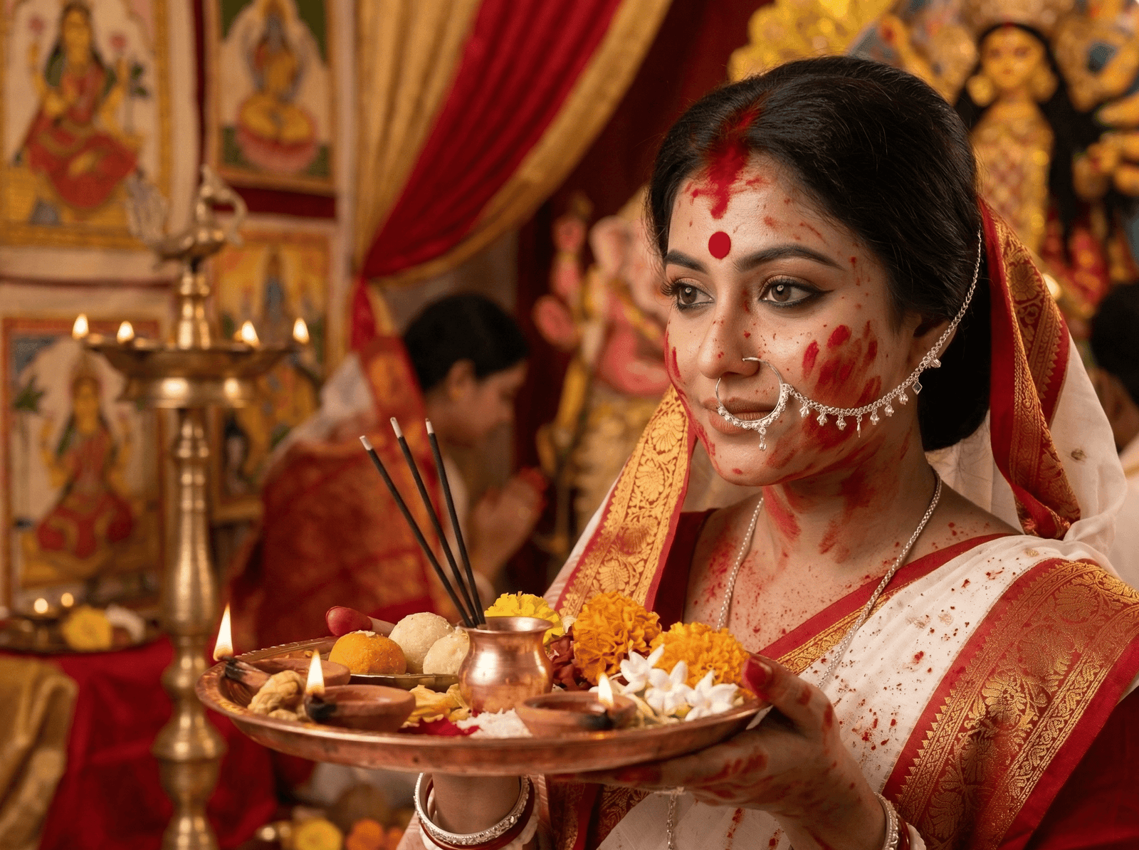 Indira Noth/Nose Ring with Chain