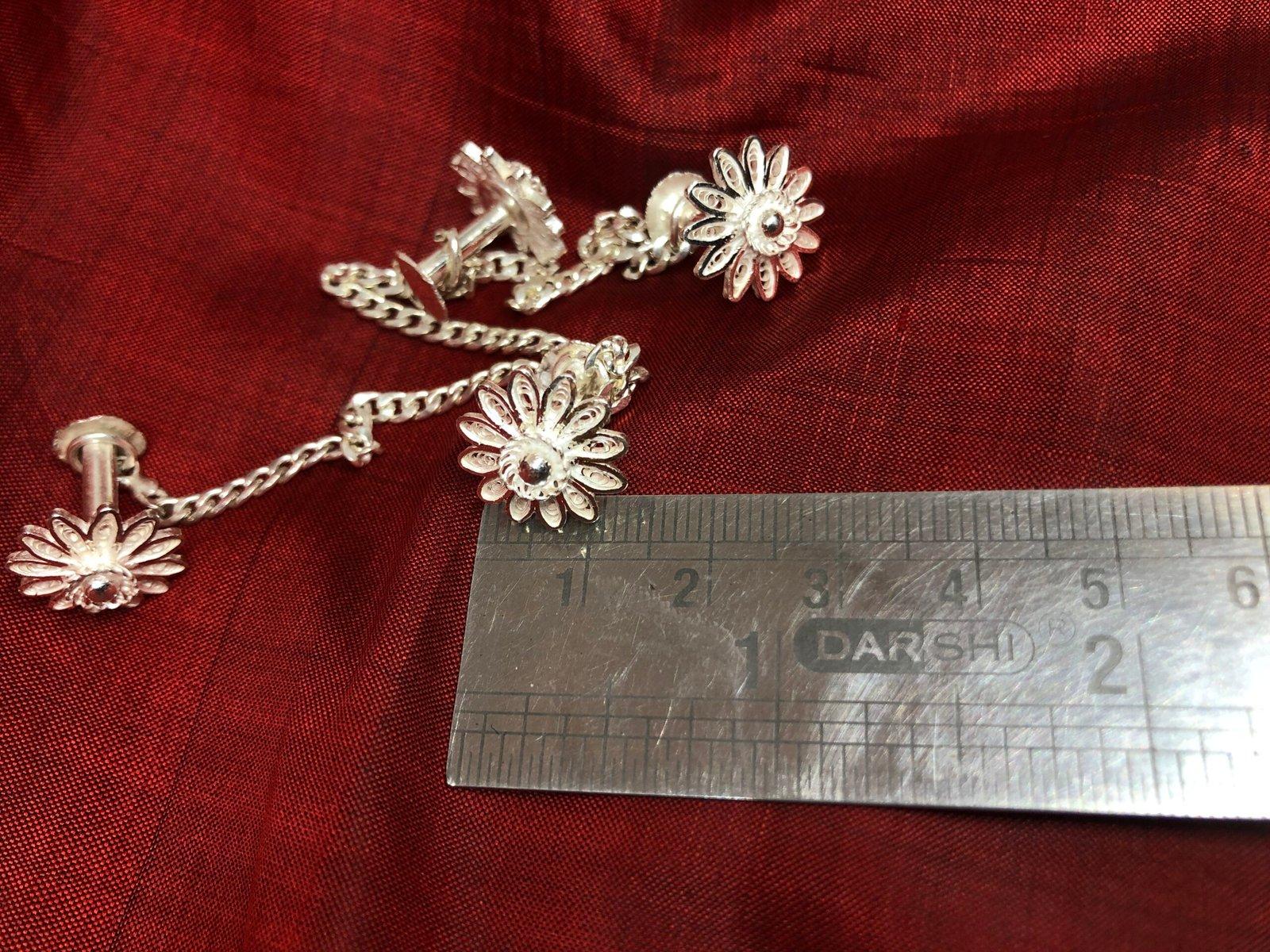 Krishna Filigree Kurta Button view 4