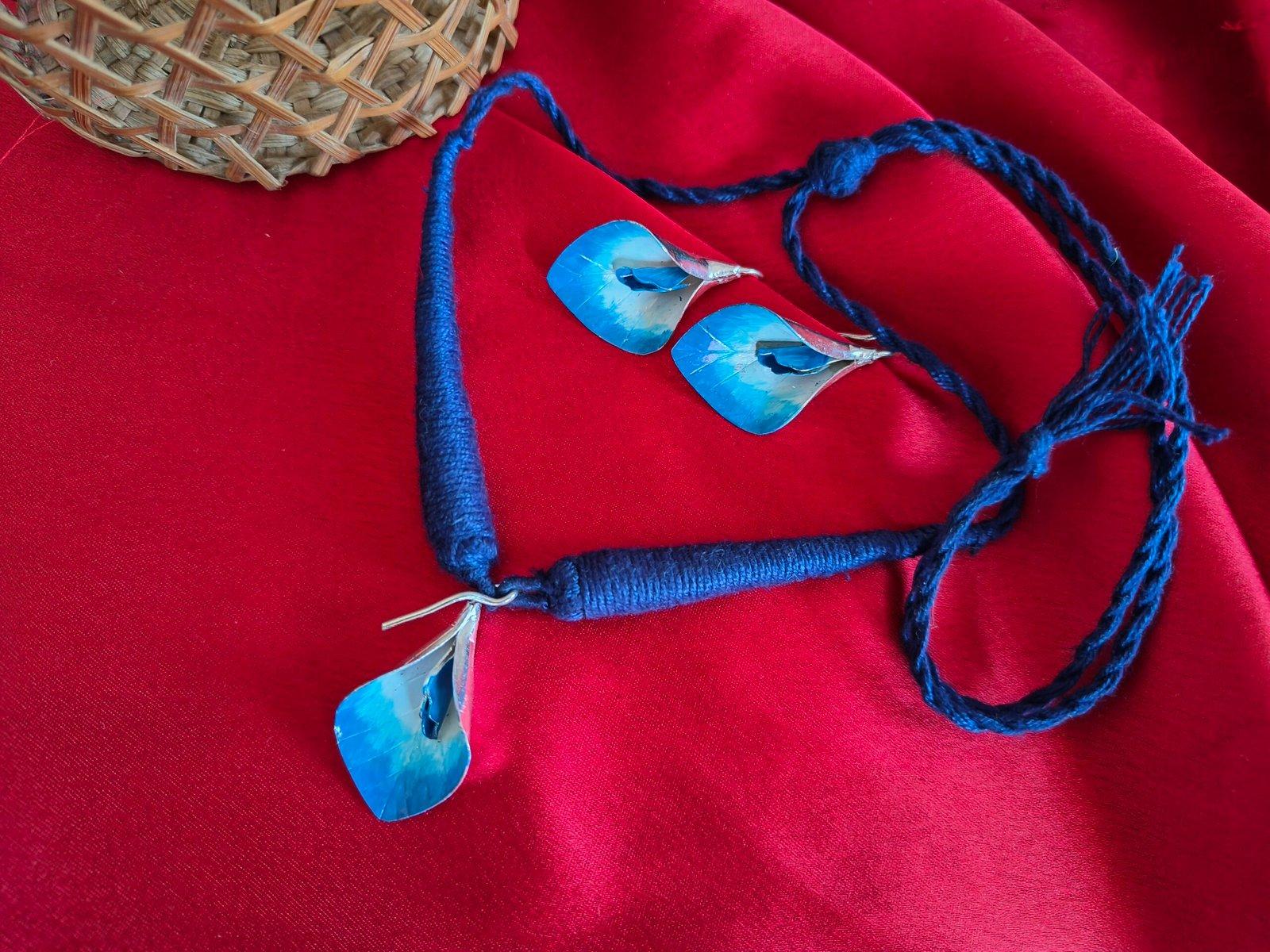 Krittika Necklace with earrings view 2