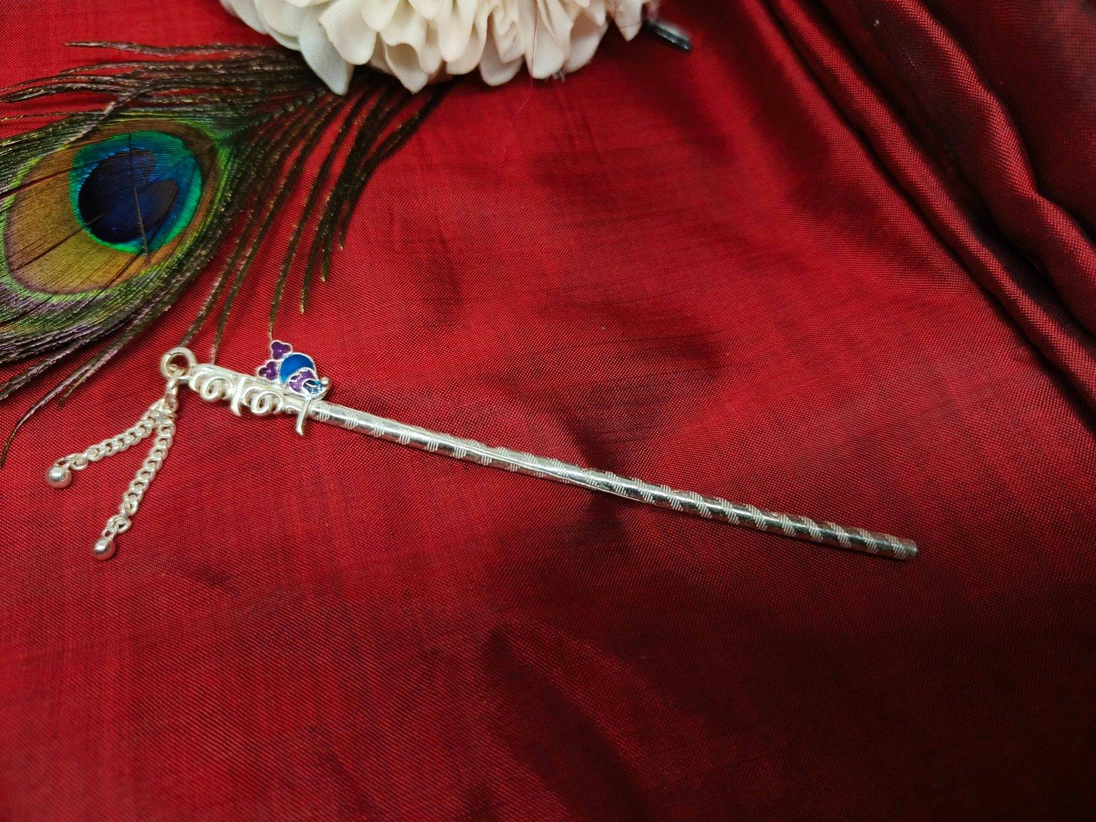 Lalan Bashi 4inch /Flute for Laddu Gopal/Krishna / Kanha view 2