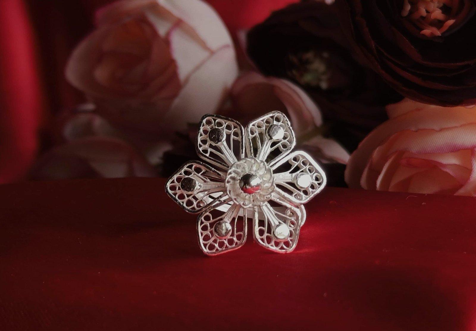 Lotus Finger ring view 2