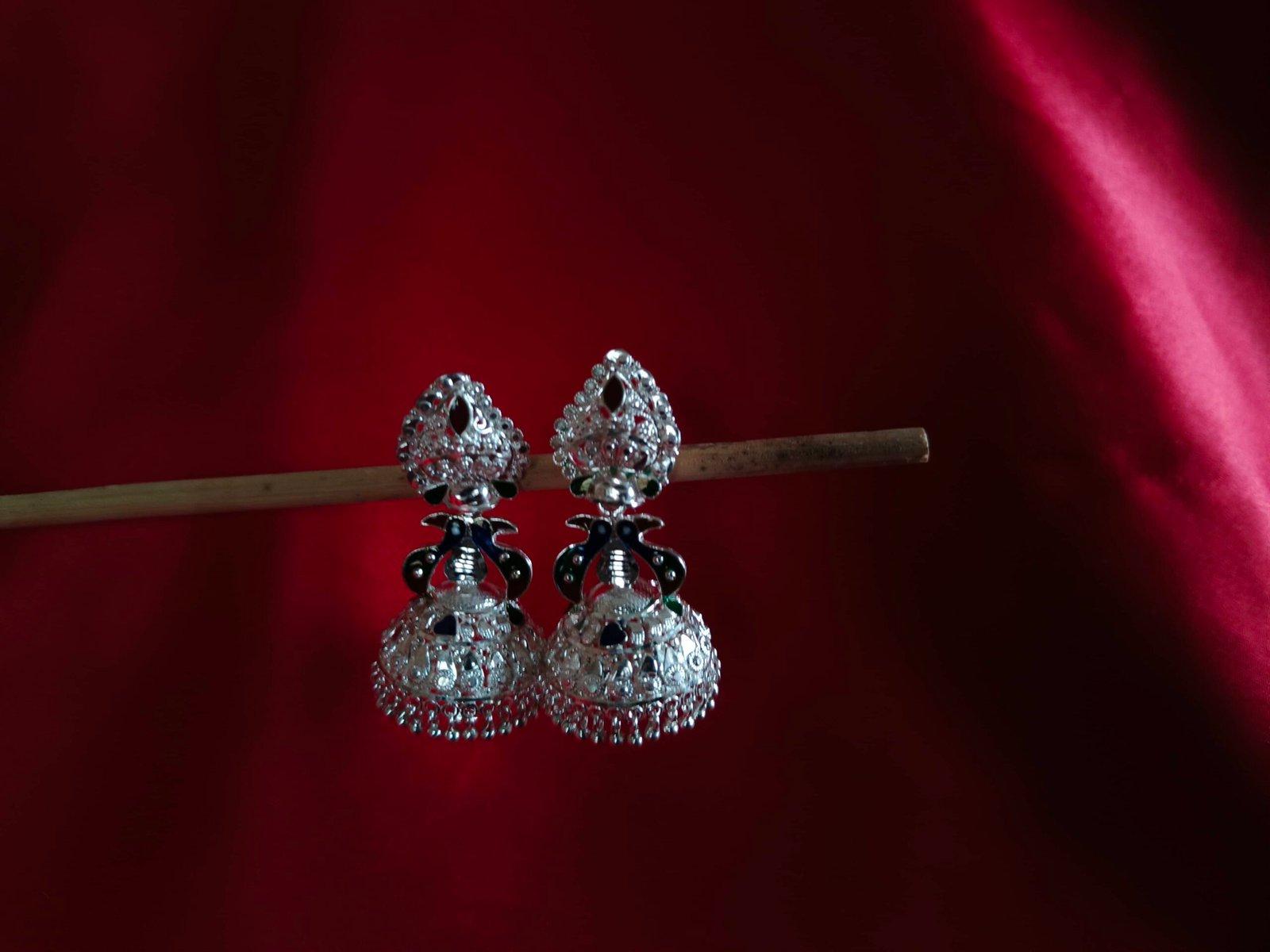 Manipuri Mayur Jhumka earring view 5