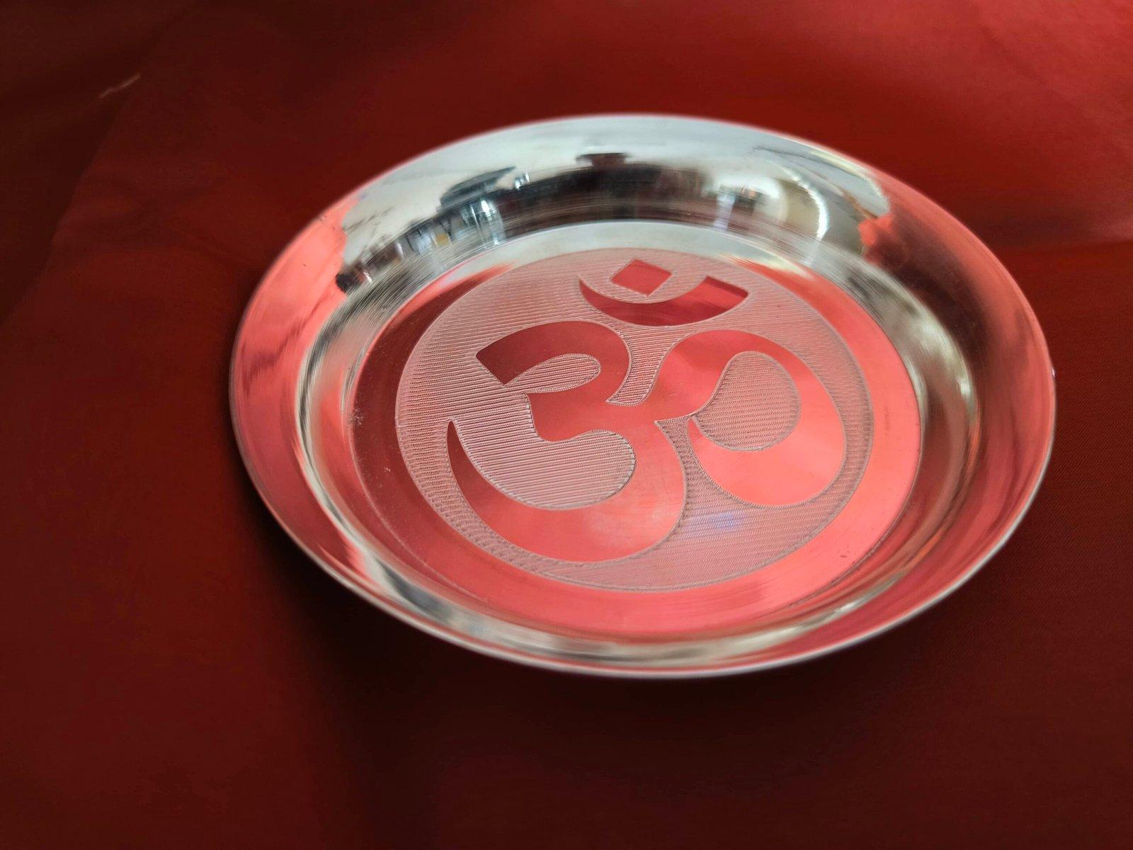 OM Plate / Thali for Bhog view 4