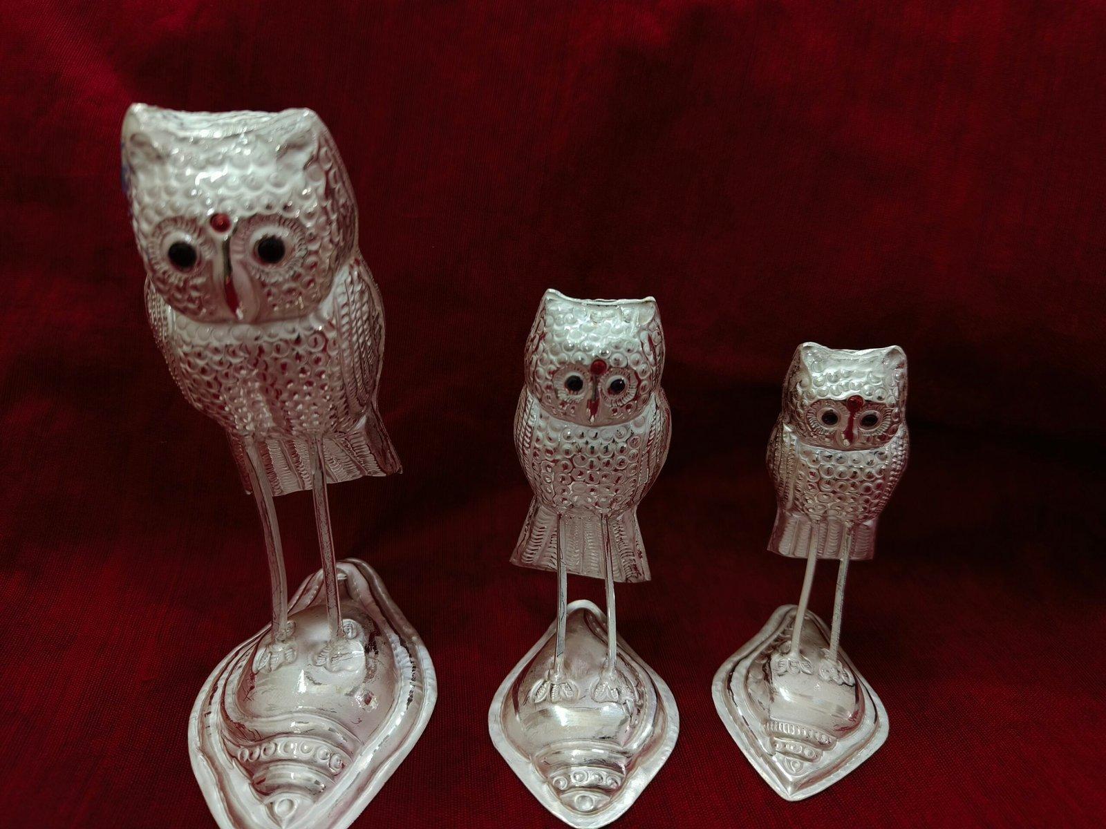 Owl, Pecha, Ullu, Lakshmi Ji's Owl/Feng Shui owl/Owl for Home Decor Idol Statue Figurine Showpiece for Good Luck