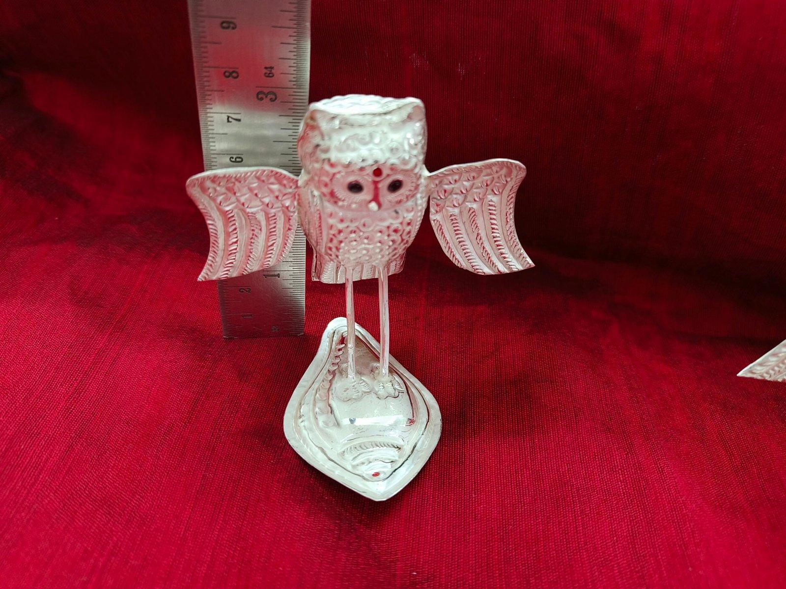 Owl, Pecha, Ullu, Lakshmi Ji's Owl/Feng Shui owl/Owl for Home Decor Idol Statue Figurine Showpiece for Good Luck view 4