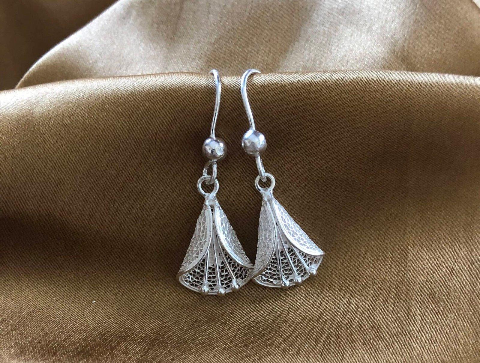 Pansy Dangle Earring view 3