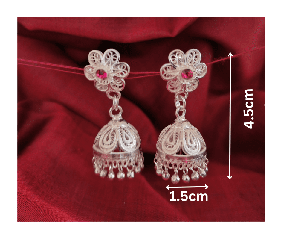 Parineeta filigree Jhumka view 3