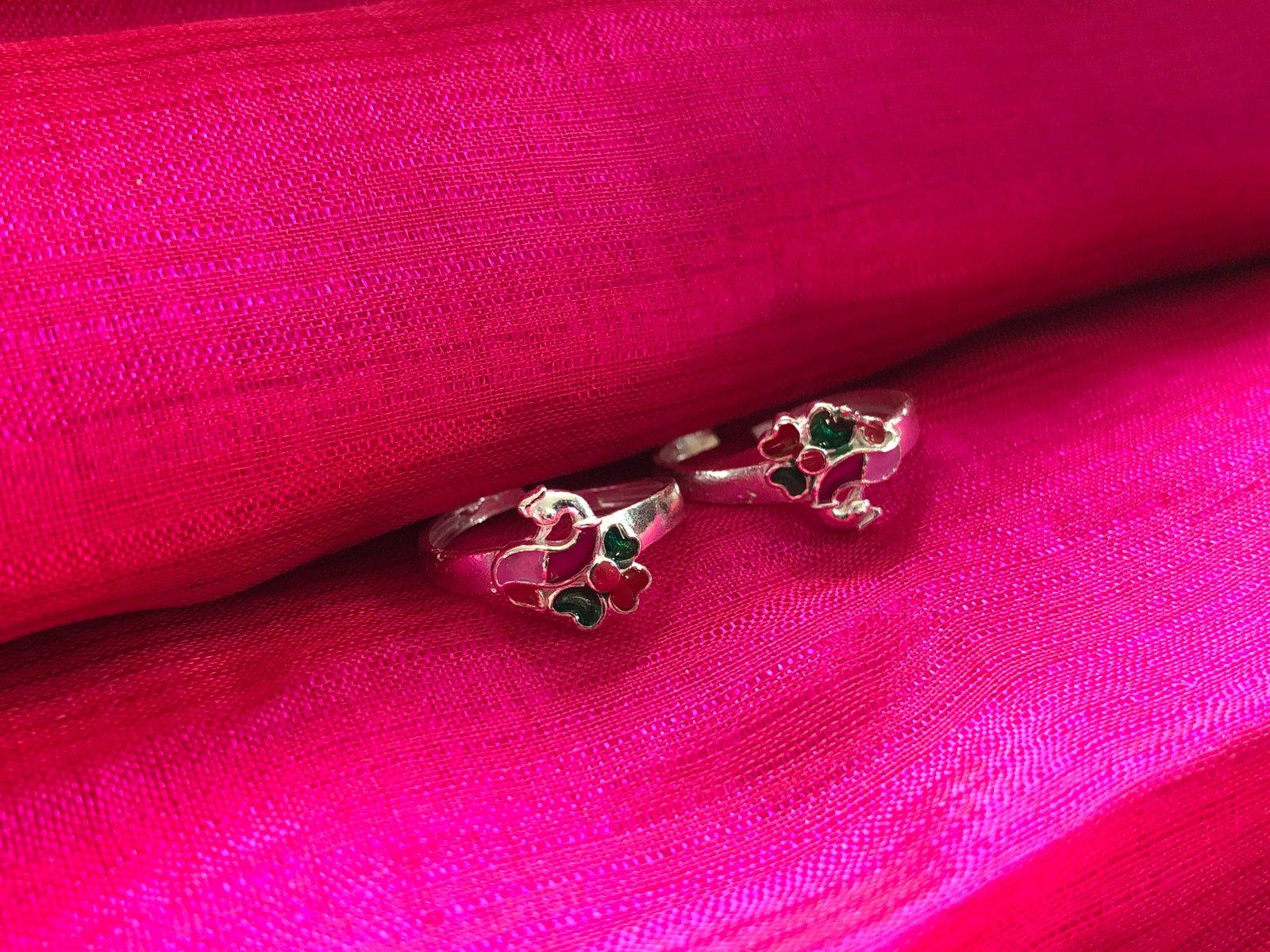 Peacock Toe Ring/ Bichiya/ Toering