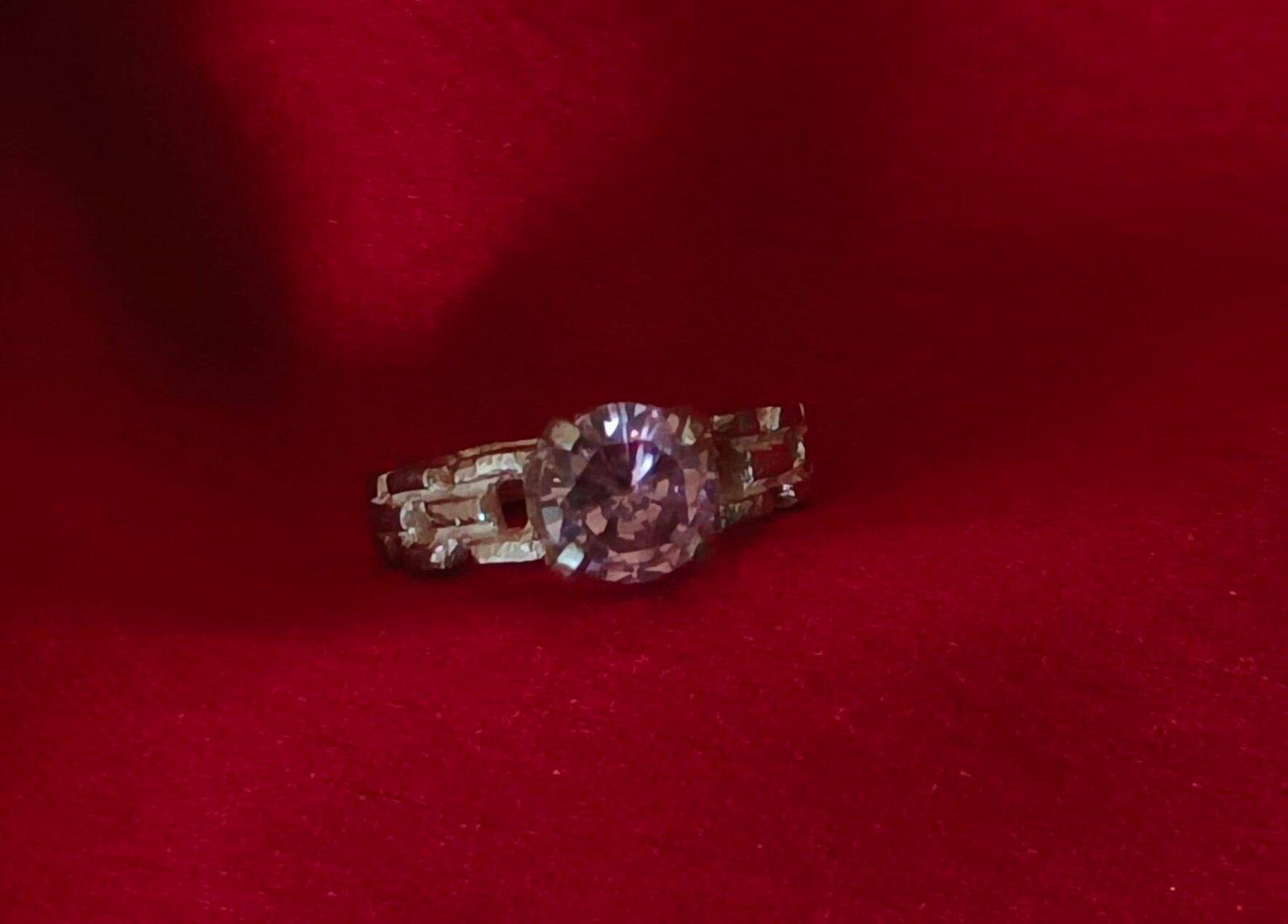 Pink Stone Baby Ring