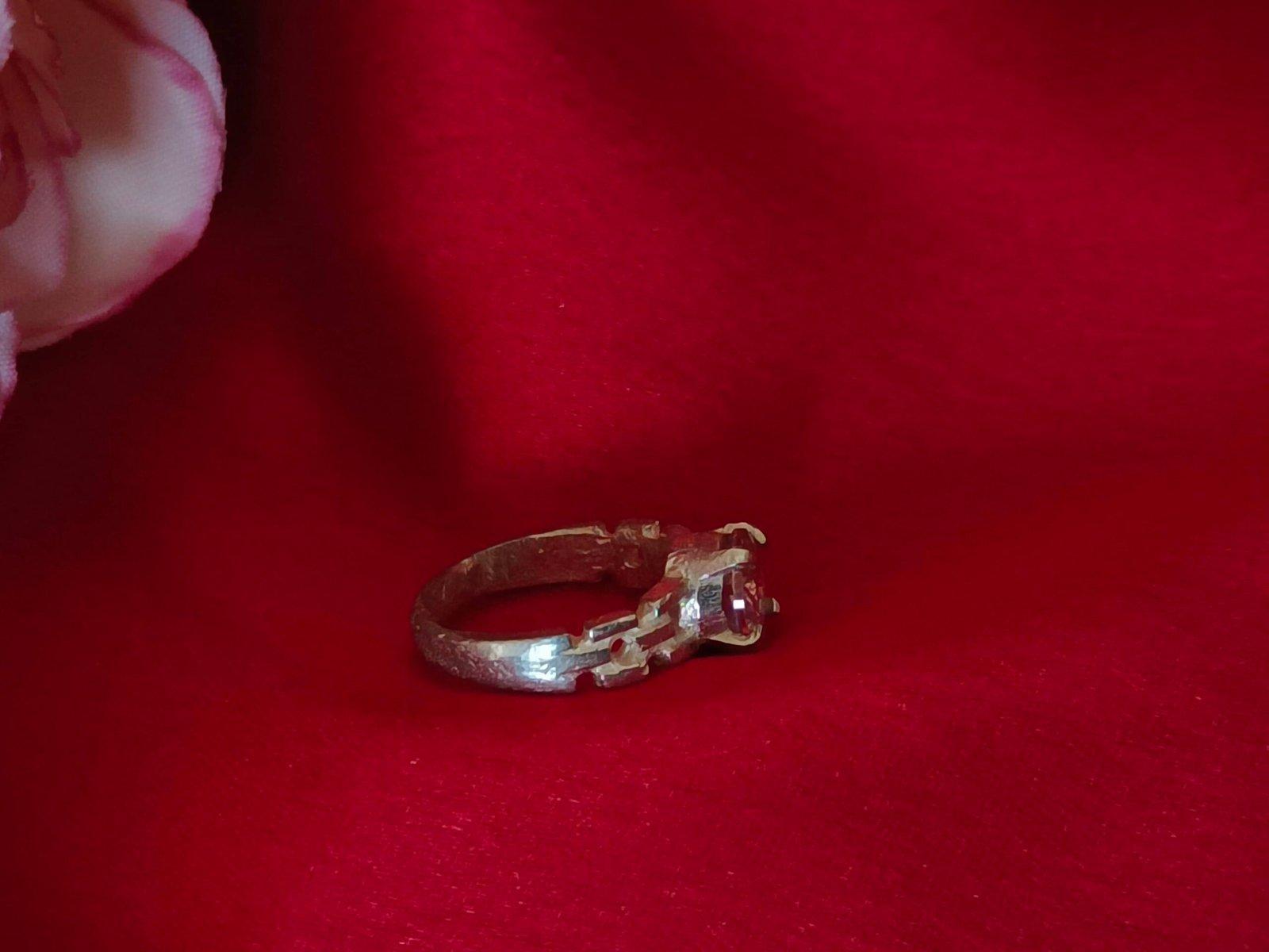 Pink Stone Baby Ring view 3