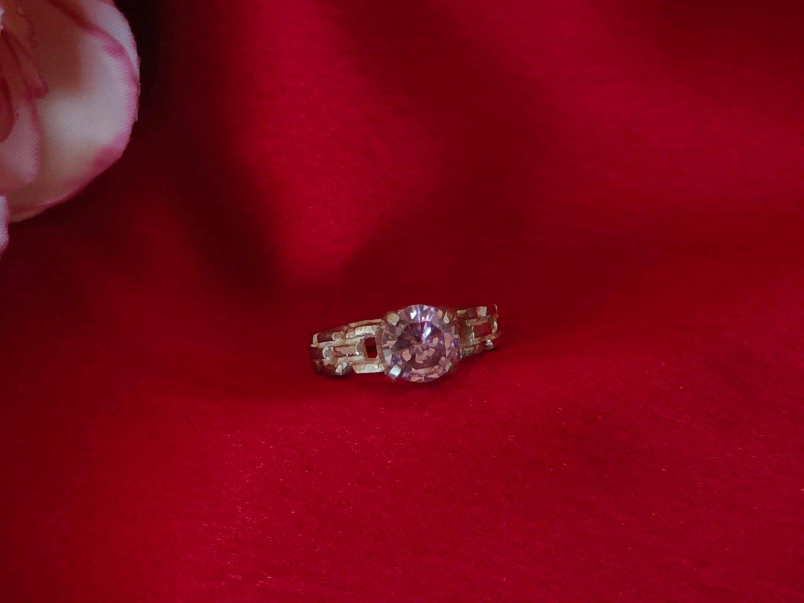 Pink Stone Baby Ring view 4