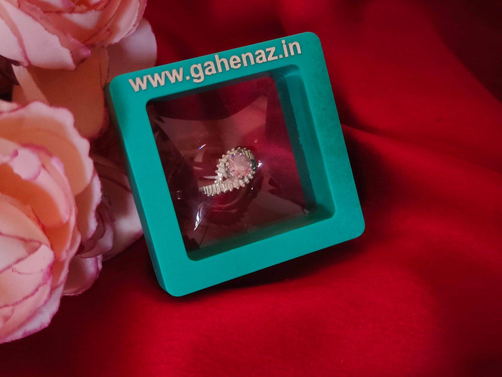 Pink Stone Fancy Baby Ring