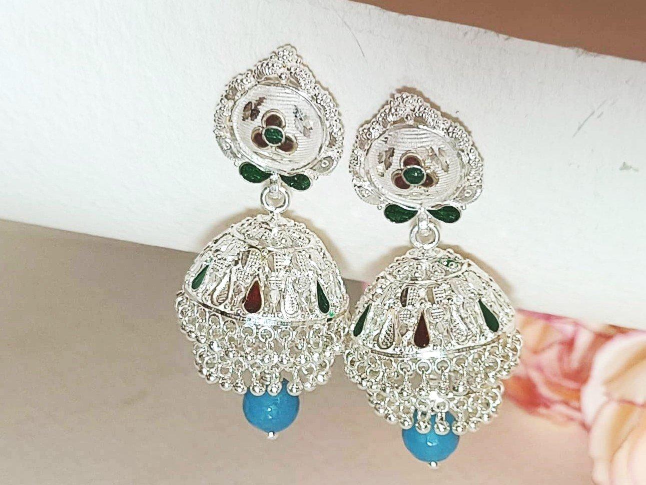 Priya Manipuri Meena Jhumka Earring