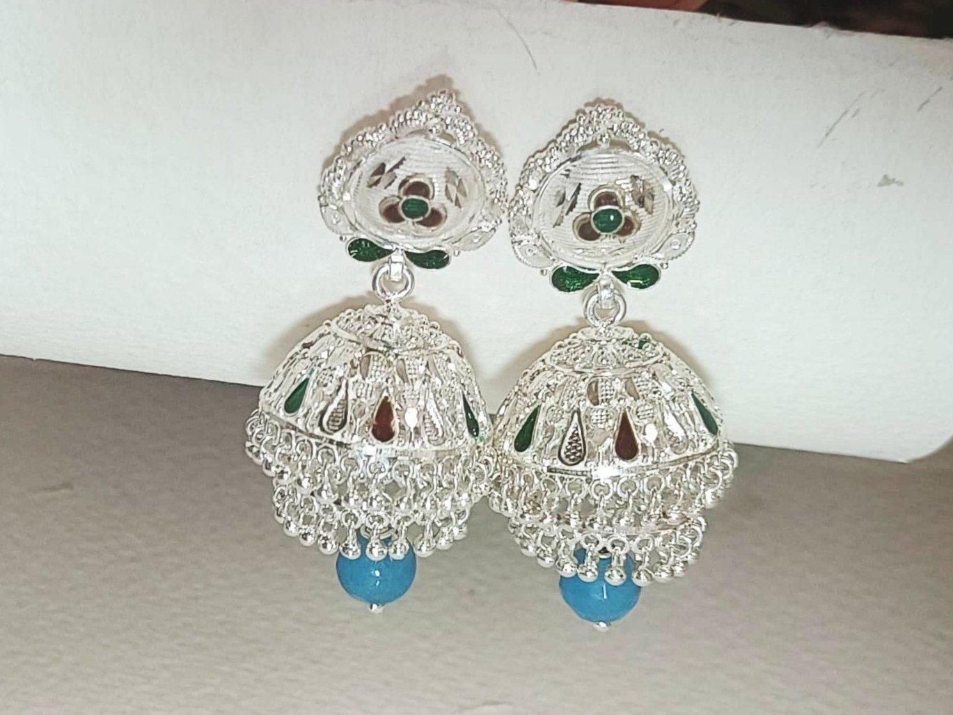 Priya Manipuri Meena Jhumka Earring view 3