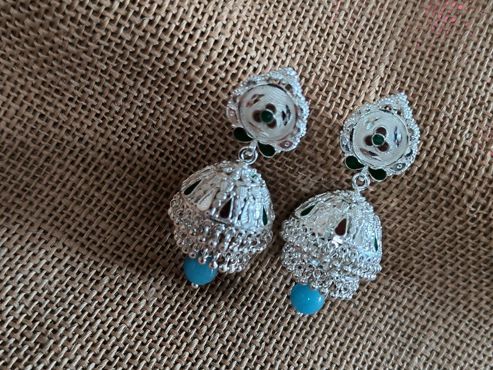 Priya Manipuri Meena Jhumka Earring view 5