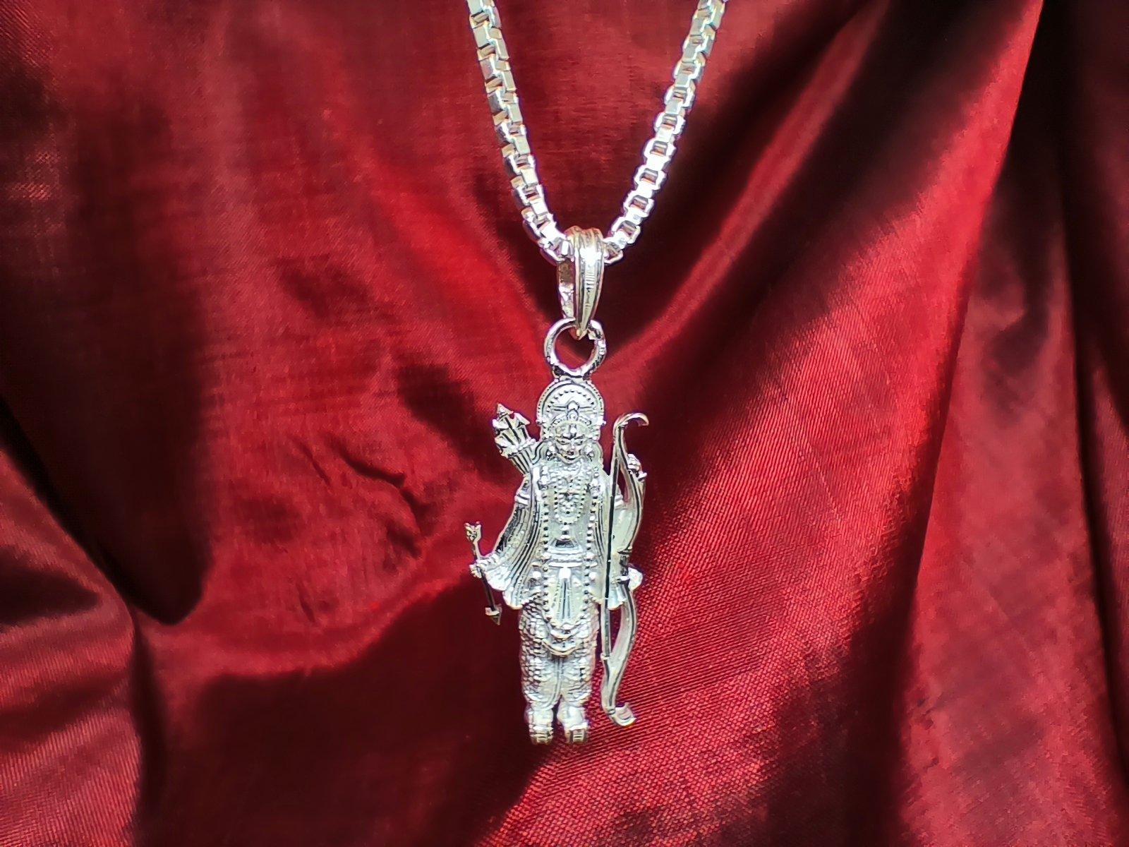 Pure Silver Bhagwan Shri Ramfor Good Health & Wealth