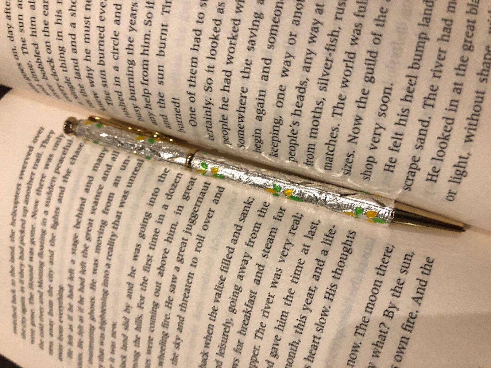 Pure Silver Meena Pen