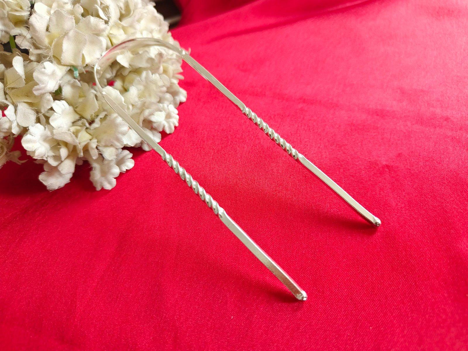 Pure Silver Tongue Cleaner / Uliya / jibi/ জিবছোলা view 2