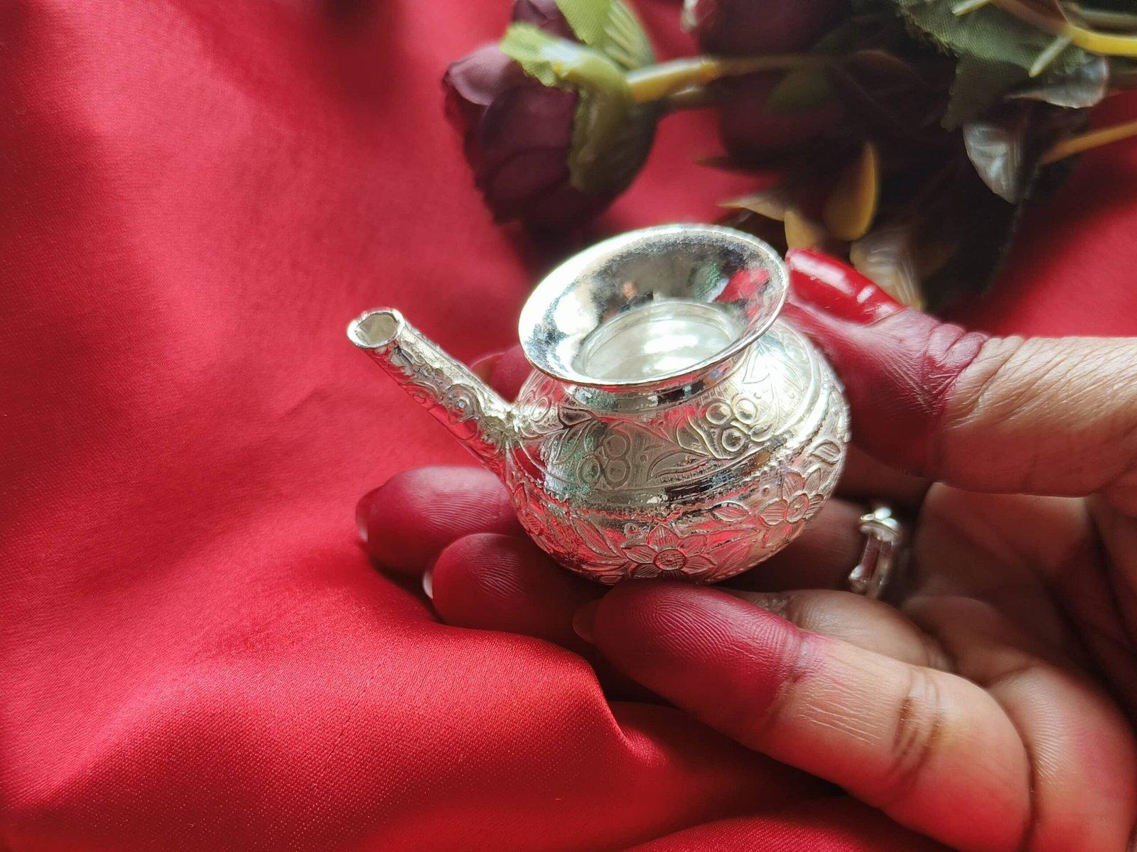 Ramjhara Pot Puja Jal Kalash / Karwa chauth Lota / Milk Kalash / lota For Shiva Abhishek / Krishna Bhog view 4