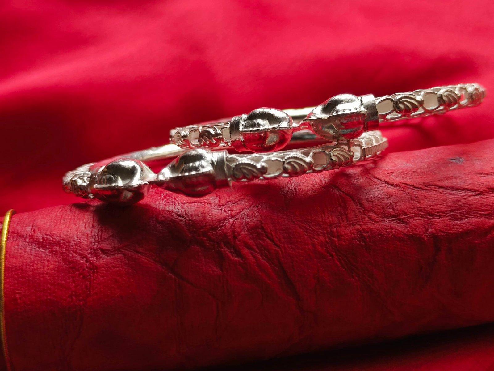 Rohini Silver Bala/Bangle view 5