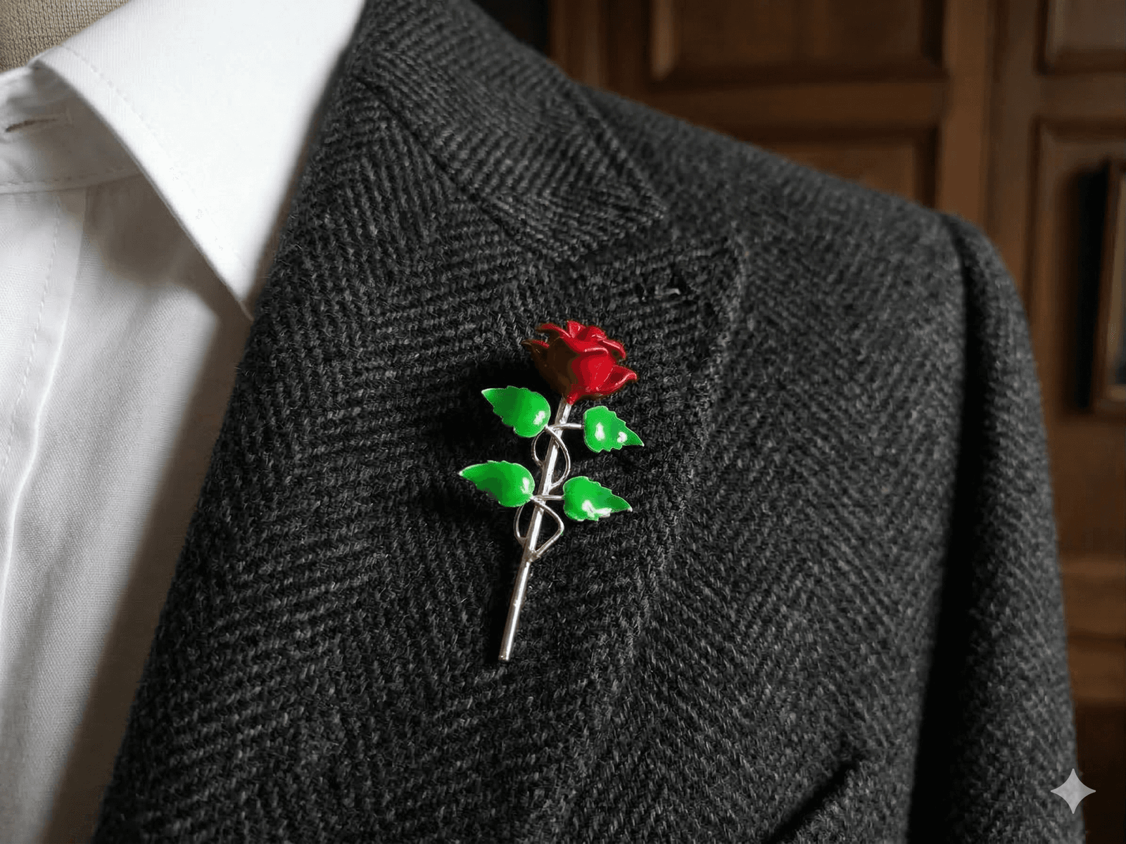 Rose Meena Coat Pin