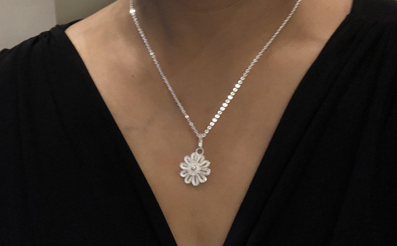 Saagnika Filigree Pendant Earring set view 4