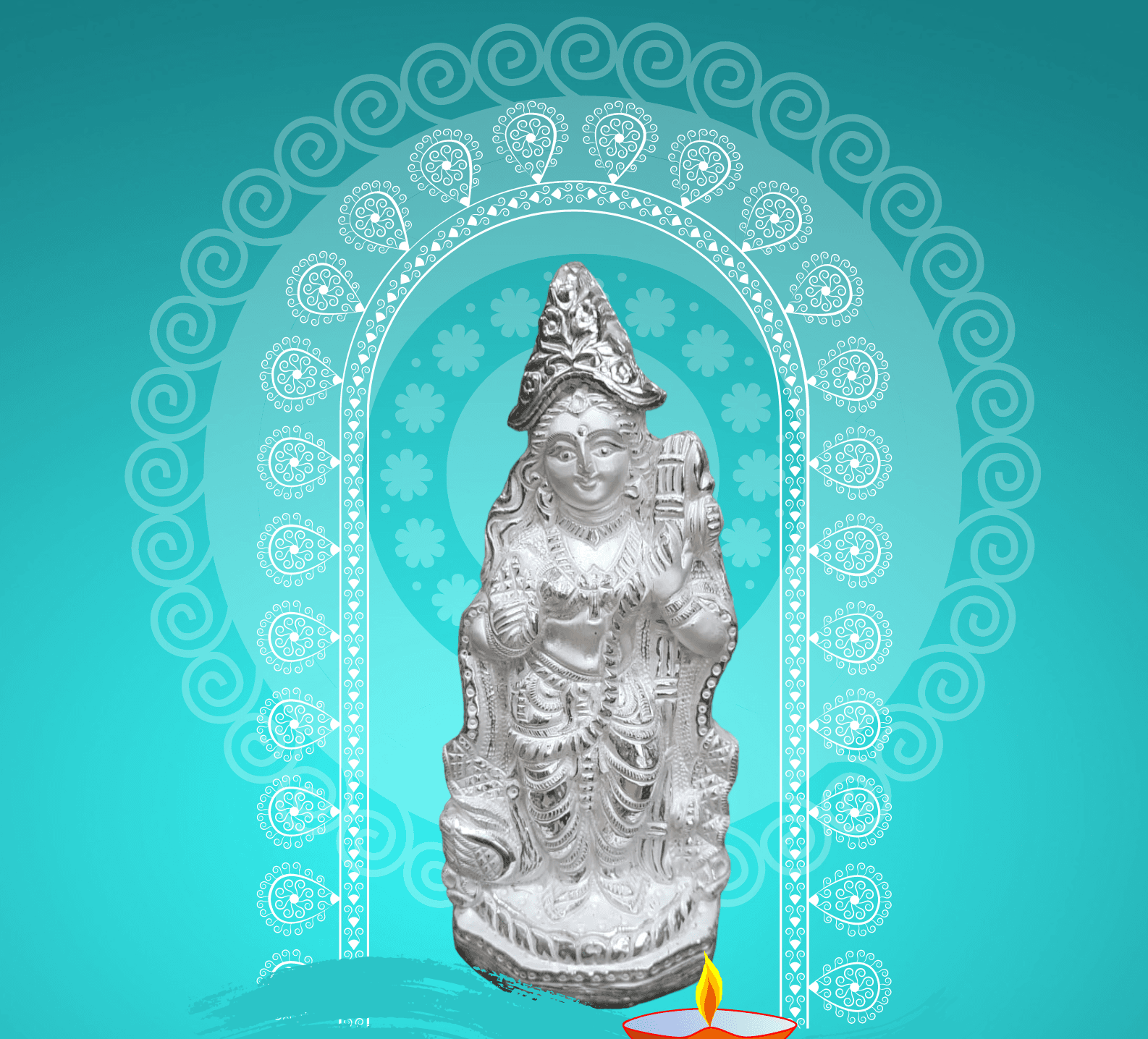 Saraswati  ( सरस्वती) Idol view 1