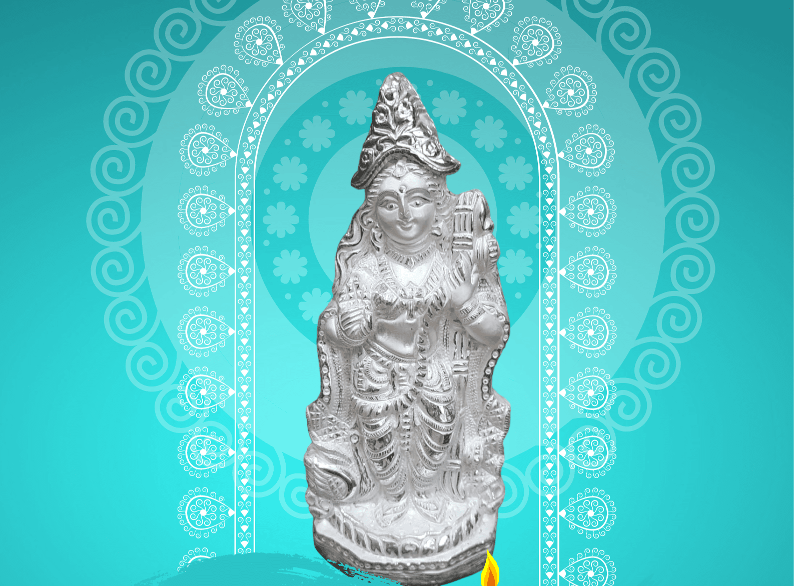 Saraswati  ( सरस्वती) Idol view 3