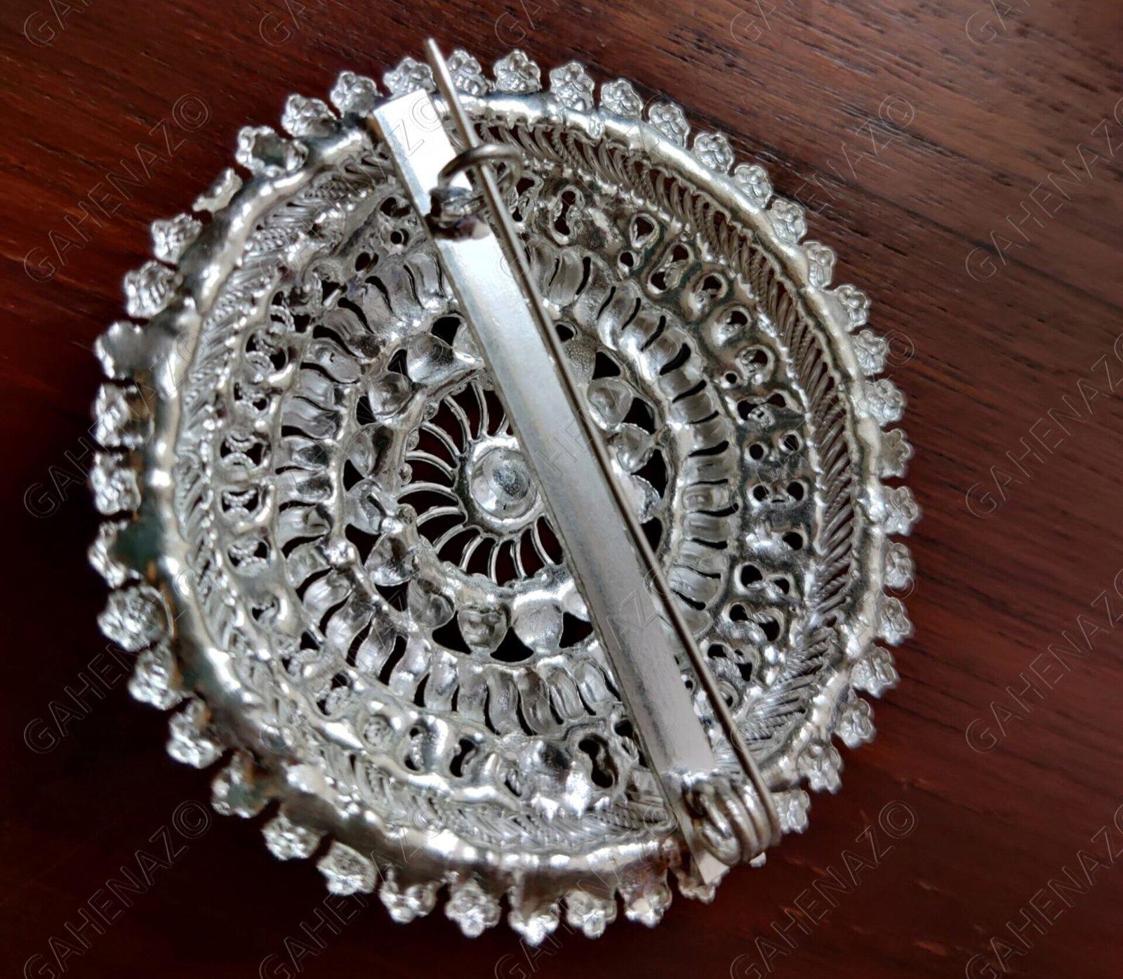 Saree Pin/Brooch cum Pendent view 3