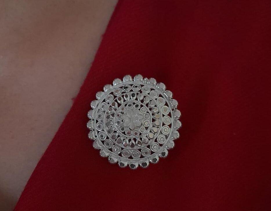 Saree Pin/Brooch cum Pendent view 4
