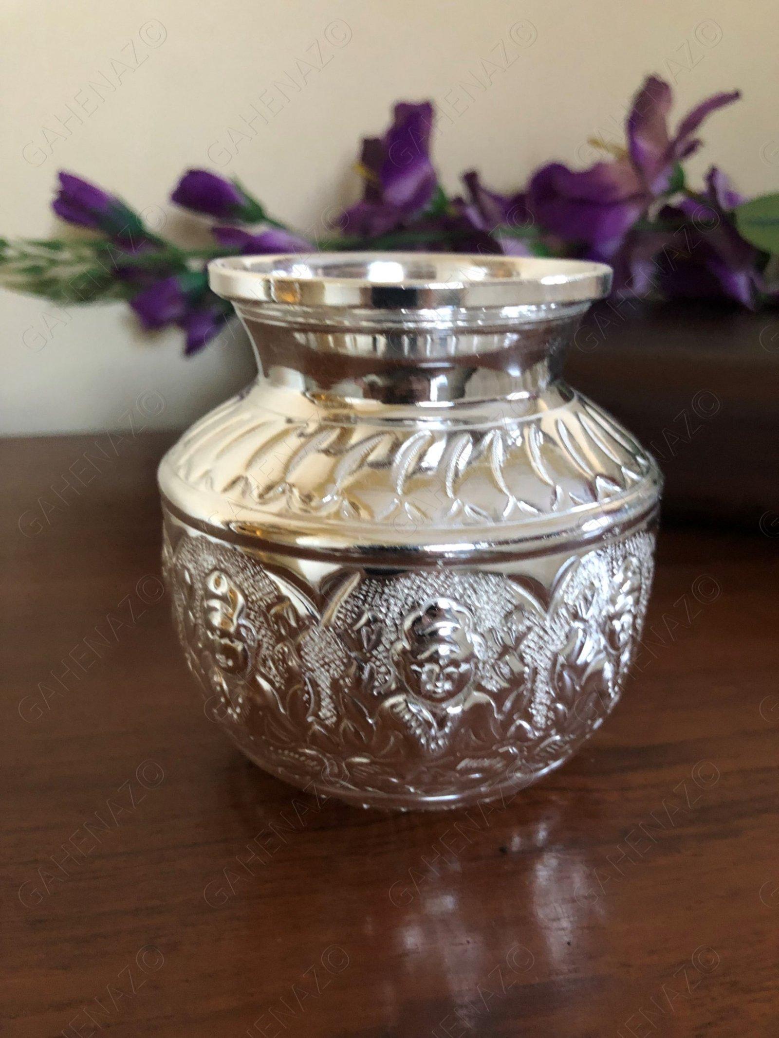 Silver Ashtalakshmi Chombu Kodam/Kalash/Ghot