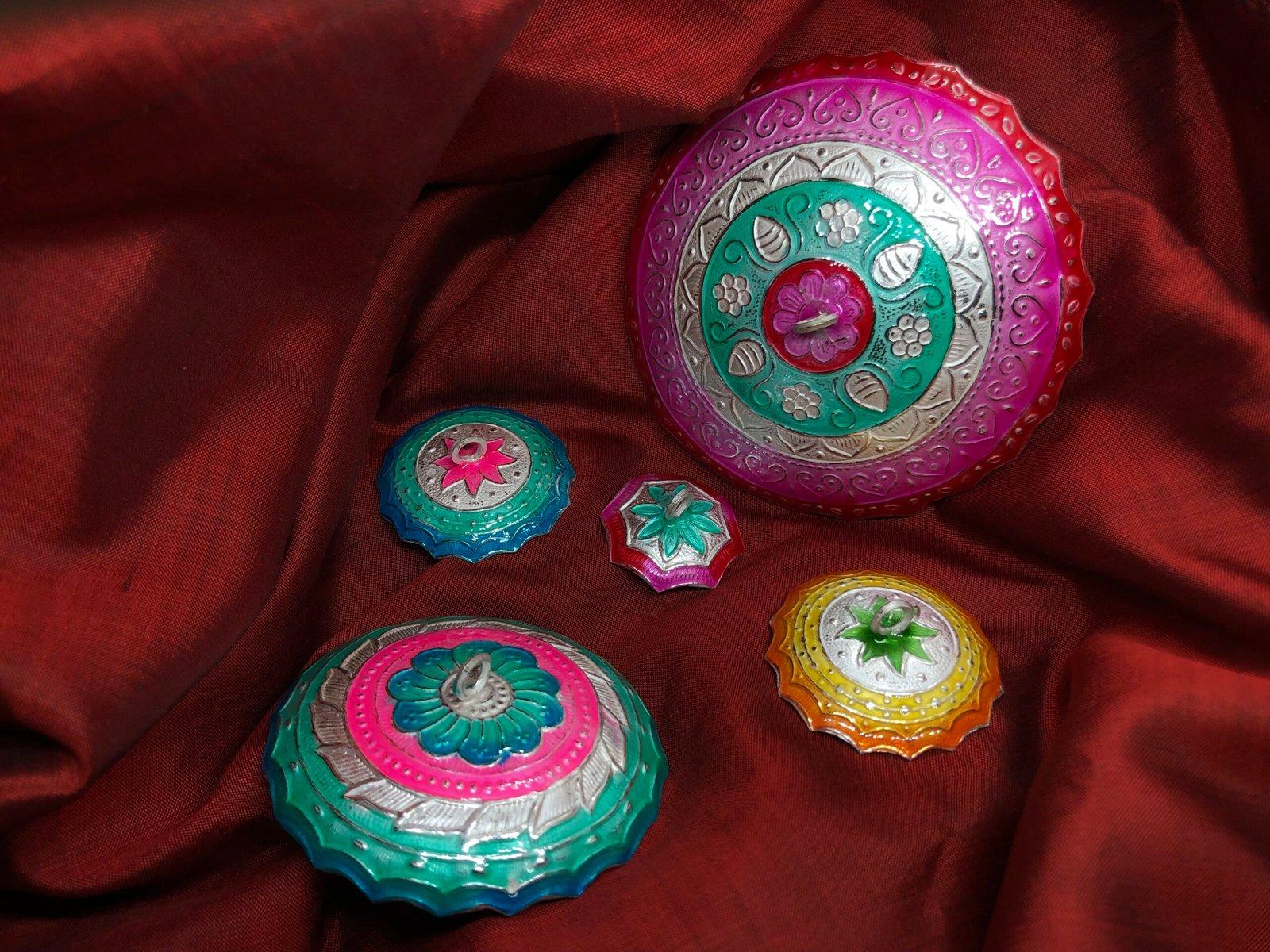 Silver Chatra/Chattar with attached Hook and Ghunghroo view 4